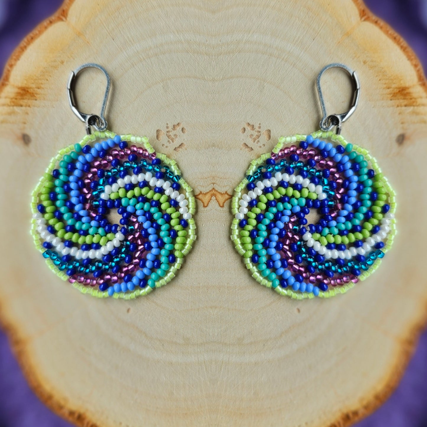 ✨ N E W ✨💜🌌 BOREAL SPIRAL EARRINGS 💜 - Awaska