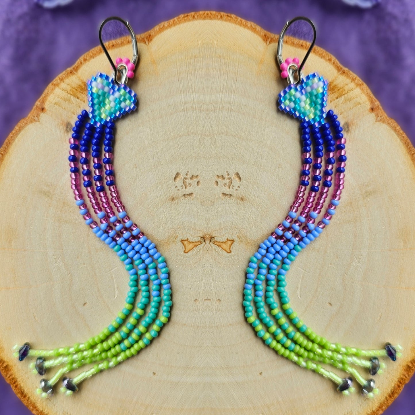 ✨ N E W ✨ 🌌💜 BOREAL HEART EARRINGS 💜 - Awaska