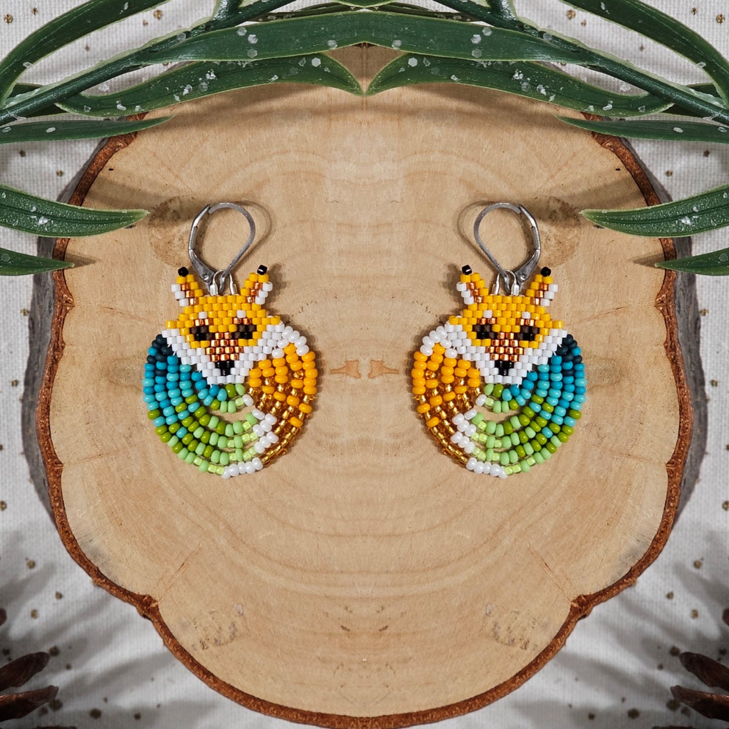 ✨NEW ✨Wild Spirit Collection 🦊 Red fox Woolf Beading Earrings
