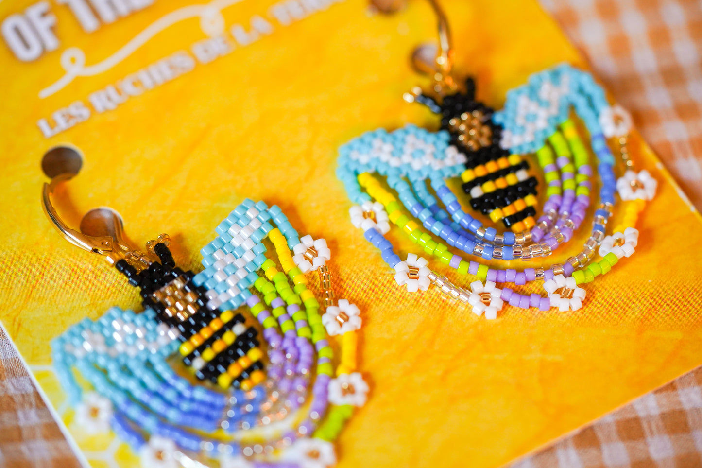 💛✨ NEW✨🐝 HIVES OF THE EARTH ✨ SET — Dancing Dancing Bee(ad)s Earrings