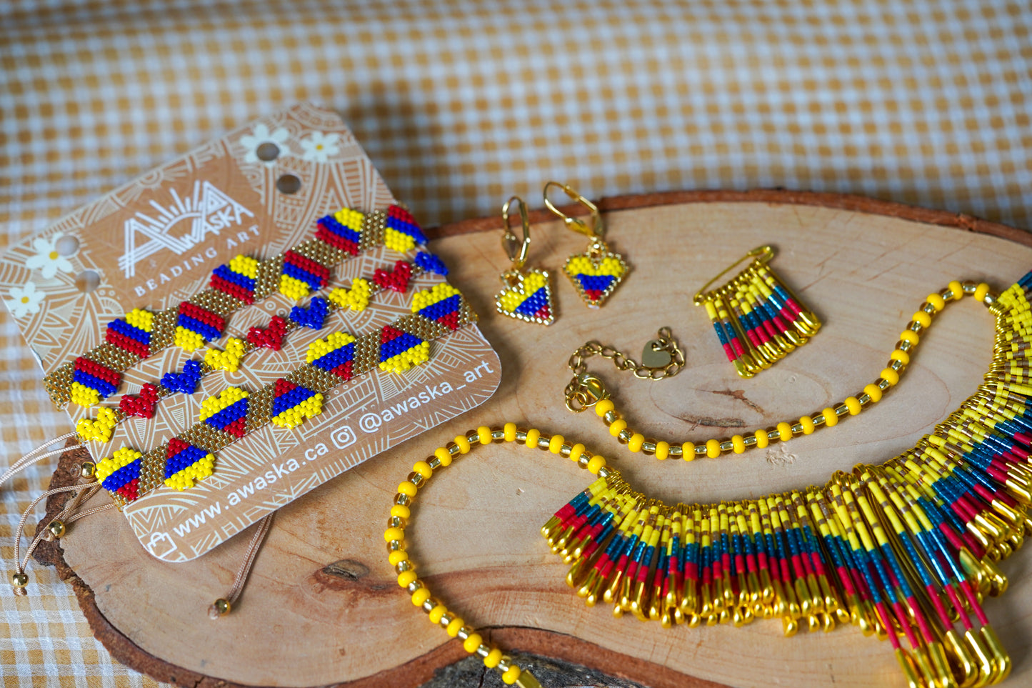 NEW 💛💙♥️⚽ Colombia Bracelet Set (Set of 3) 🇨🇴✨