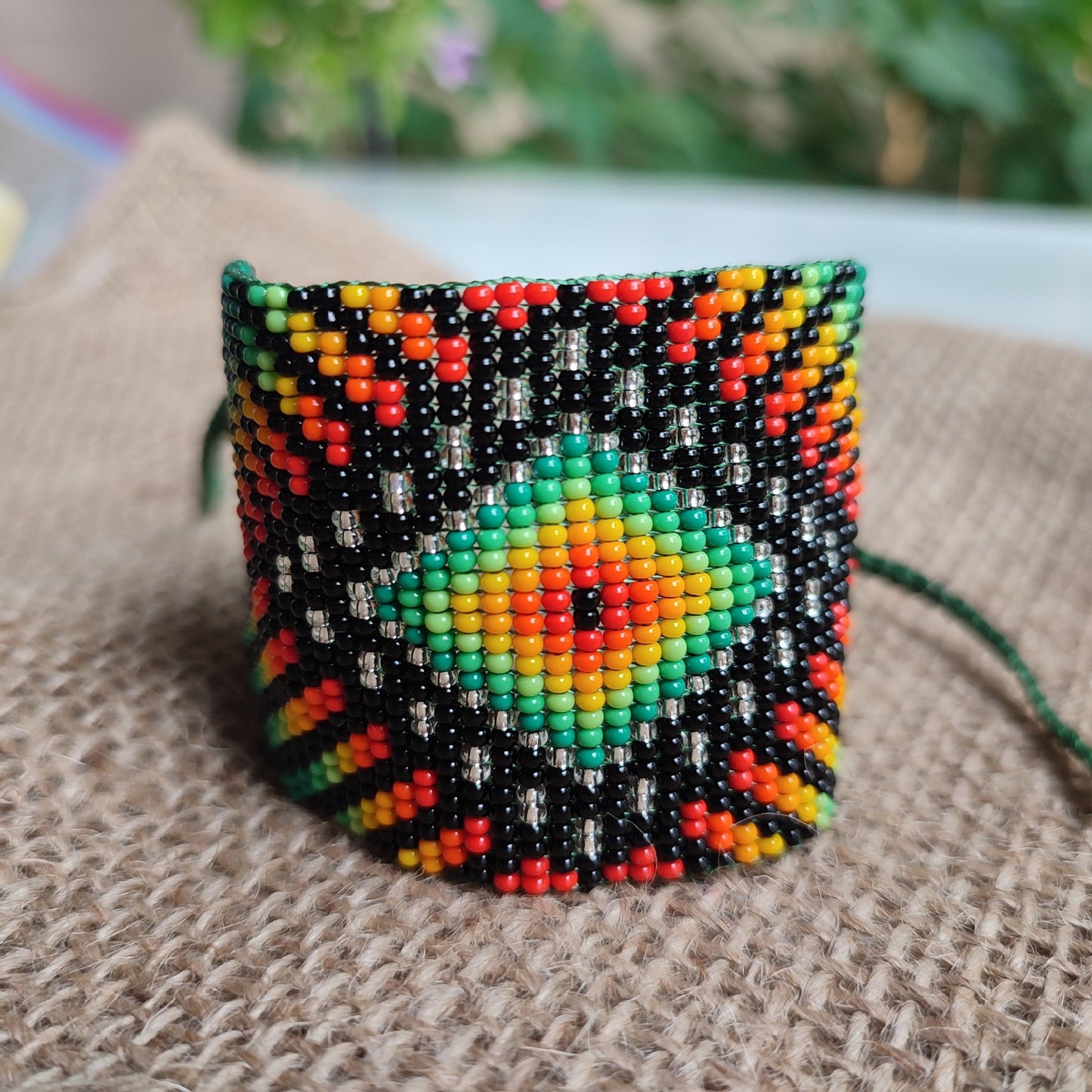 πππ "Jungle's Eye of God" beaded bracelet πππ - Awaska