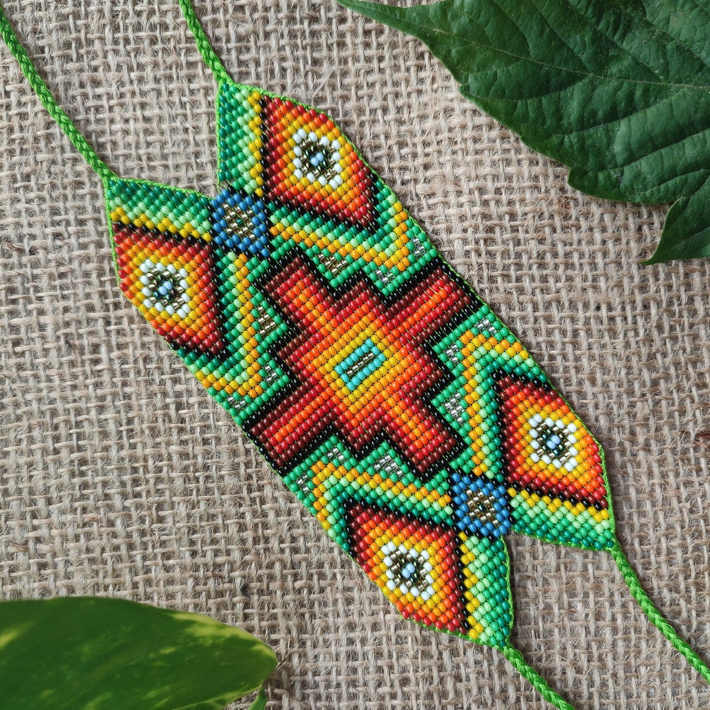 🌈🔥🍃"Chakana" Beaded Bracelet🌈🔥🍃 - Awaska