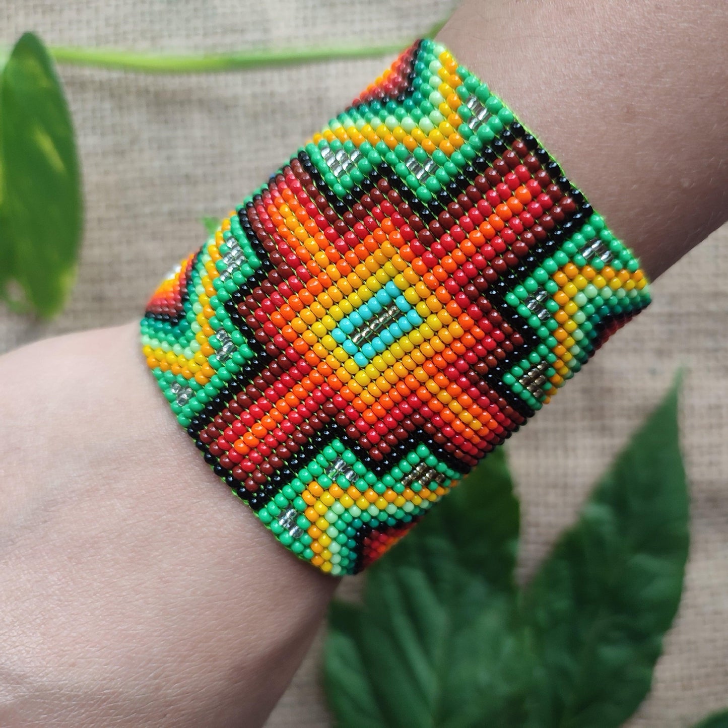 🌈🔥🍃"Chakana" Beaded Bracelet🌈🔥🍃 - Awaska