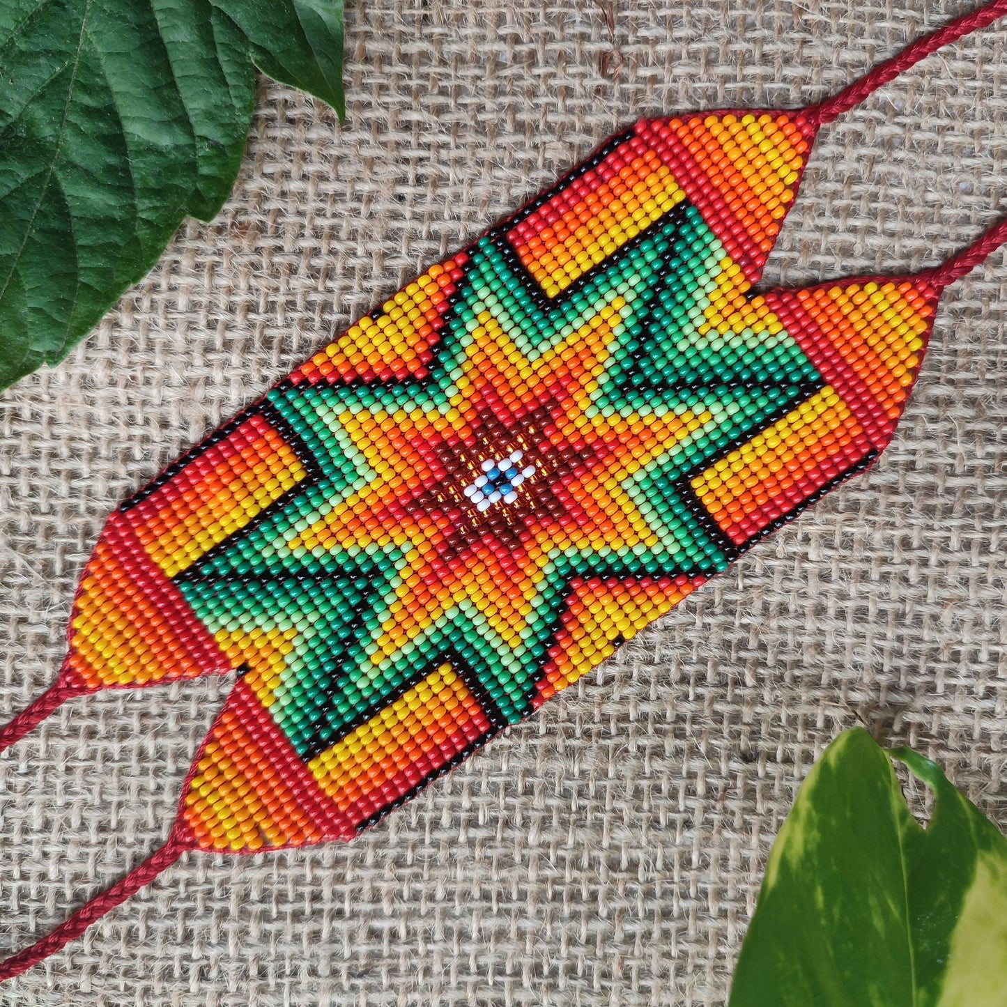 π§‘β΄π π "Portal Star" Beaded Bracelet - Orange β΄π π - Awaska