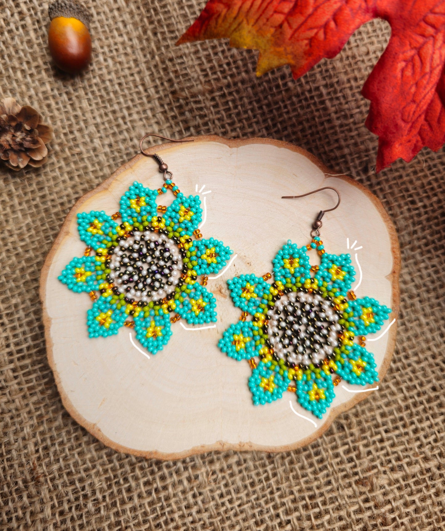 🍁 🌸🍂Autumn Blossom Harmony Earrings 🌸🍁 - Awaska