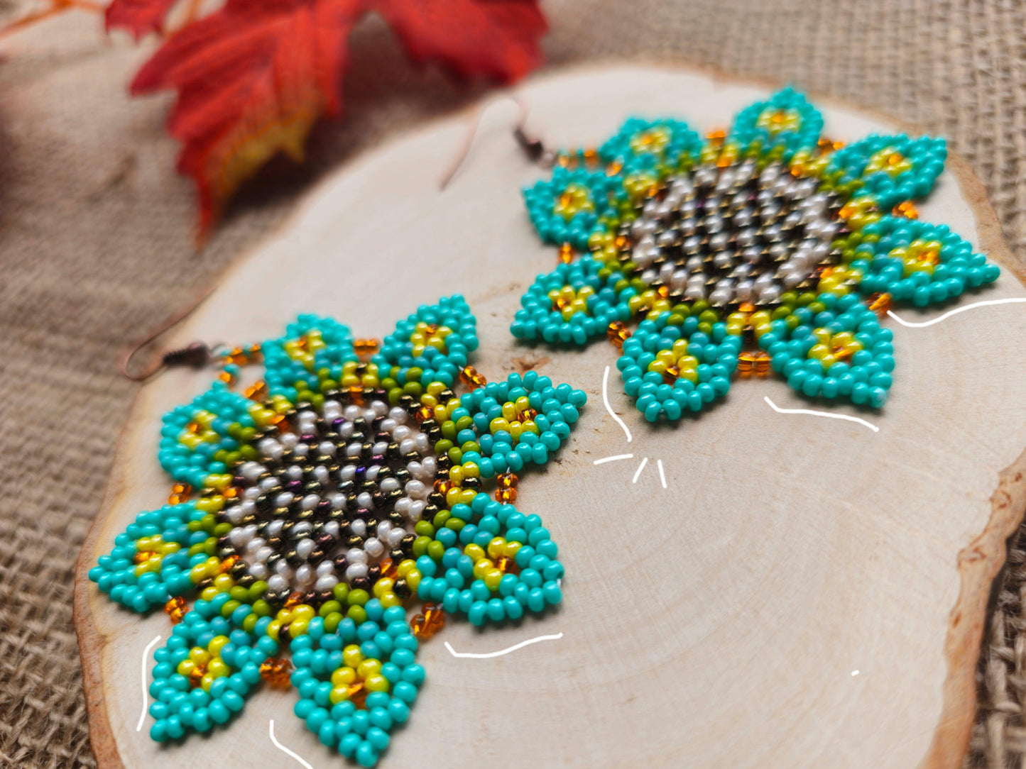 🍁 🌸🍂Autumn Blossom Harmony Earrings 🌸🍁 - Awaska