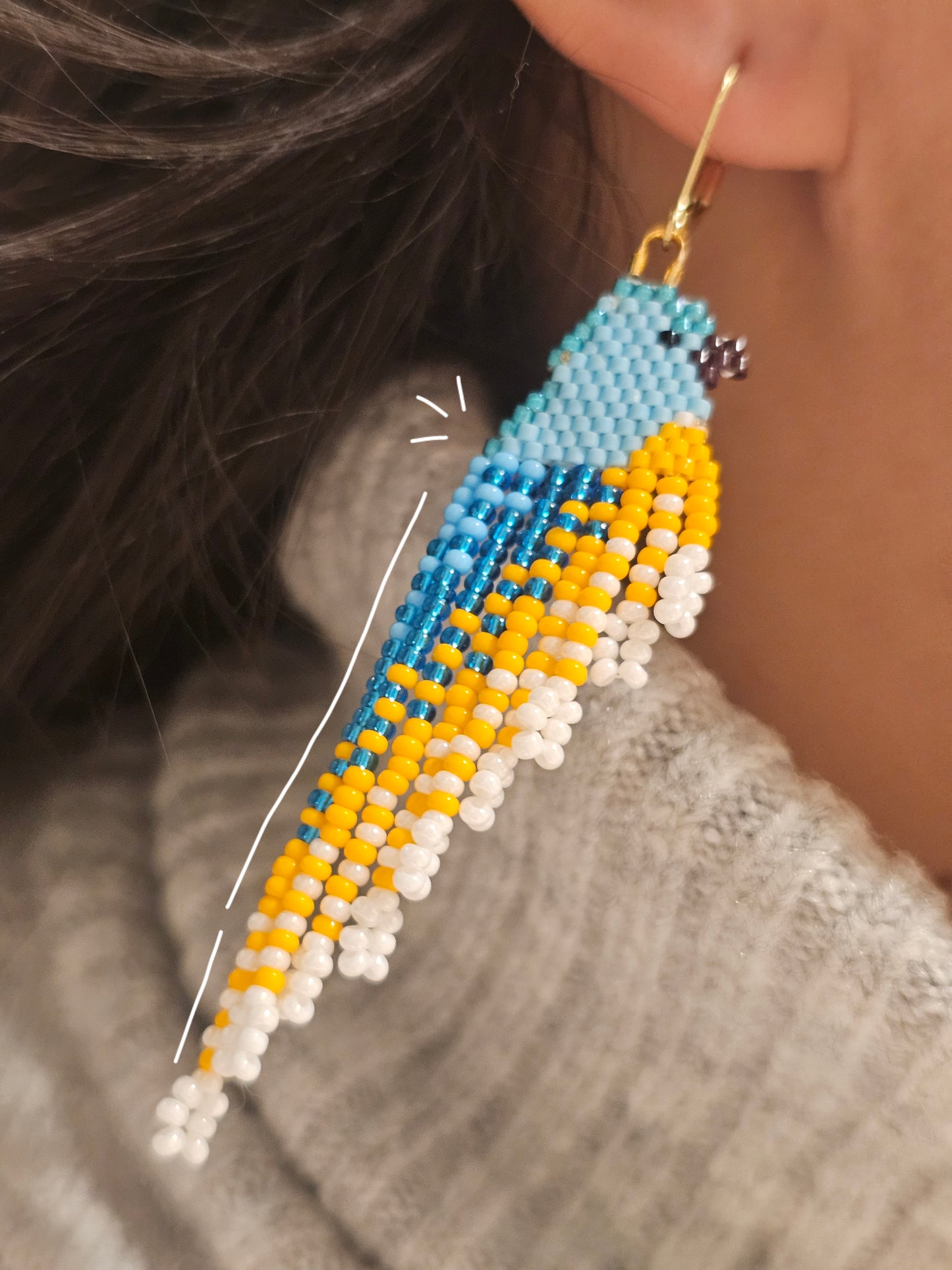 ✨🐦🤍CANADIAN BIRDS COLLECTION ❄️ Eastern Bluebird Earrings ❄️ - Awaska