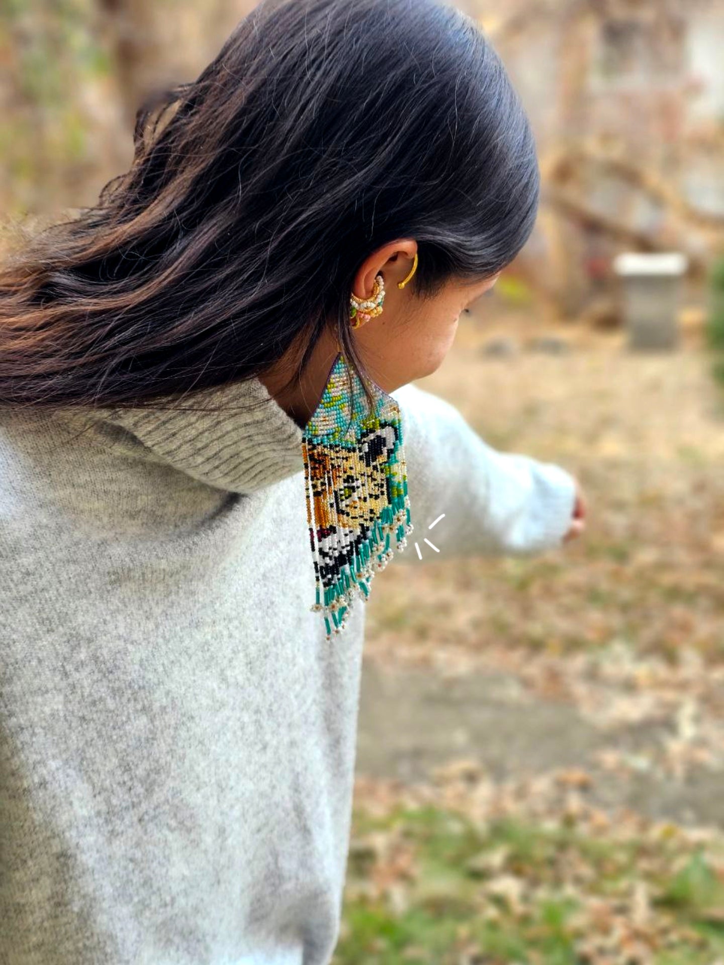 🐆 EAR CUFF🐆✨🍃JAGUAR: Guardian of Nature 🌿✨🍃🐆 - Awaska
