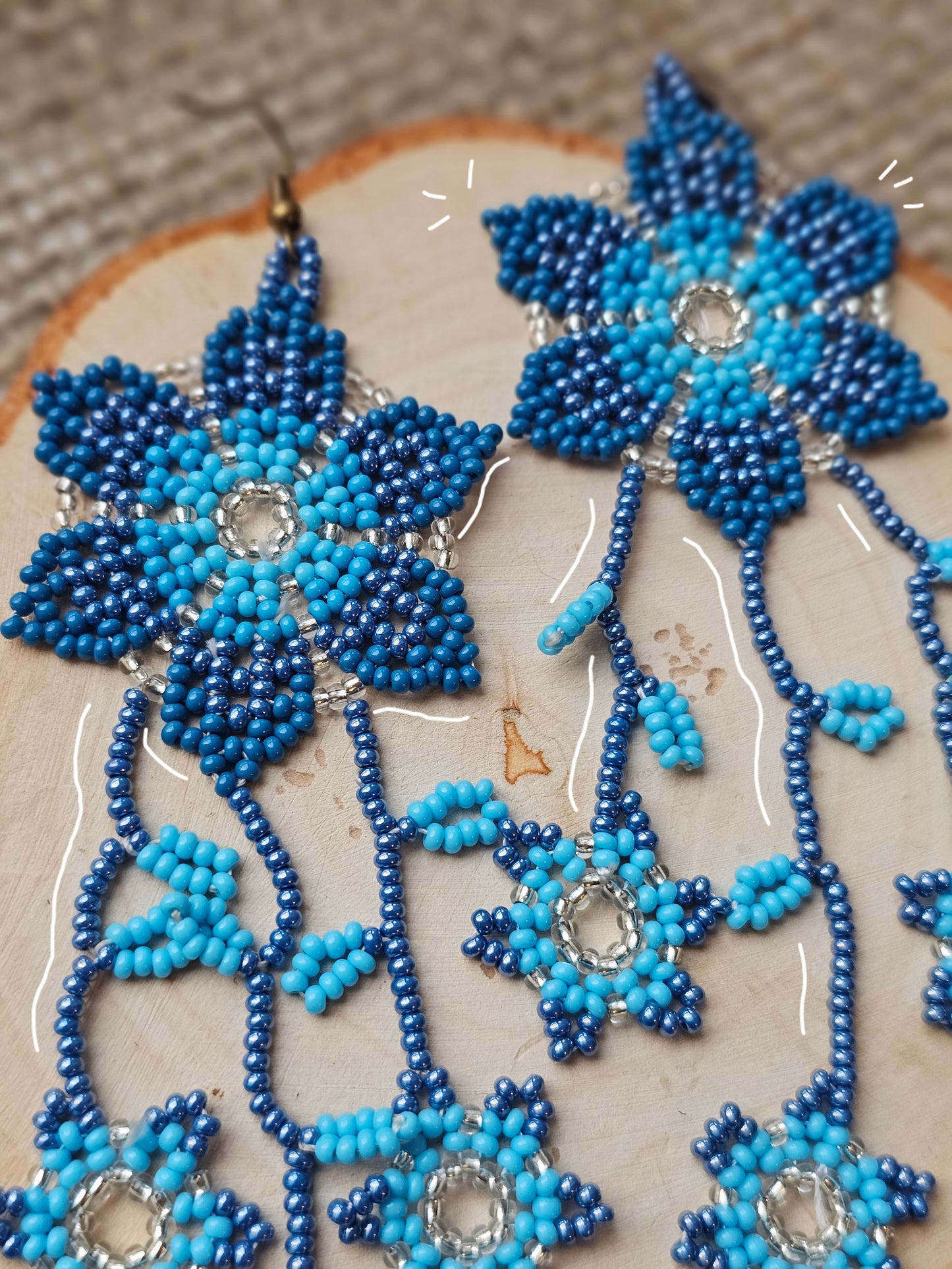 💠✨WINTER SPRING BEADED EARRINGS ✨💙 - Awaska
