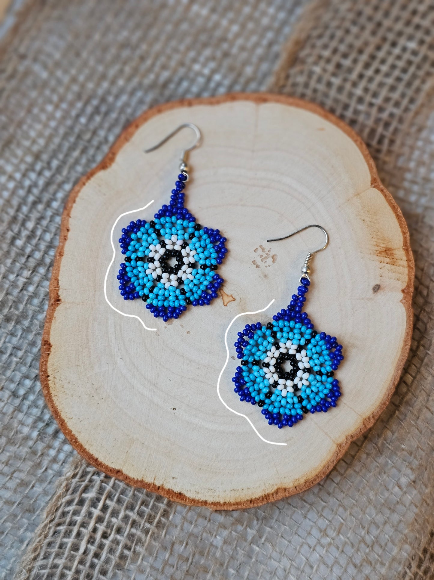💠✨WINTER SPRING BEADED EARRINGS ✨💙 - Awaska