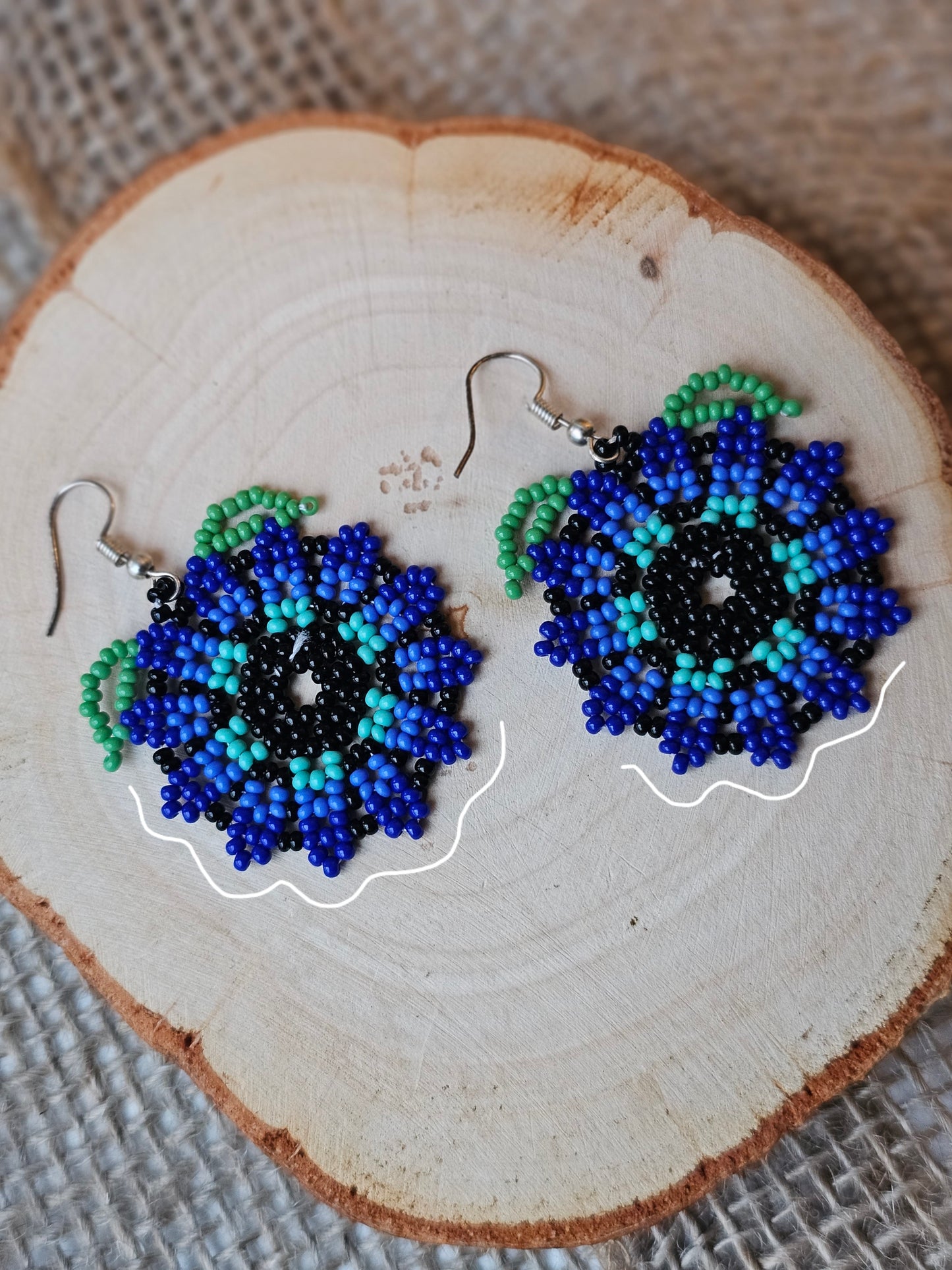 💠✨WINTER SPRING BEADED EARRINGS ✨💙 - Awaska