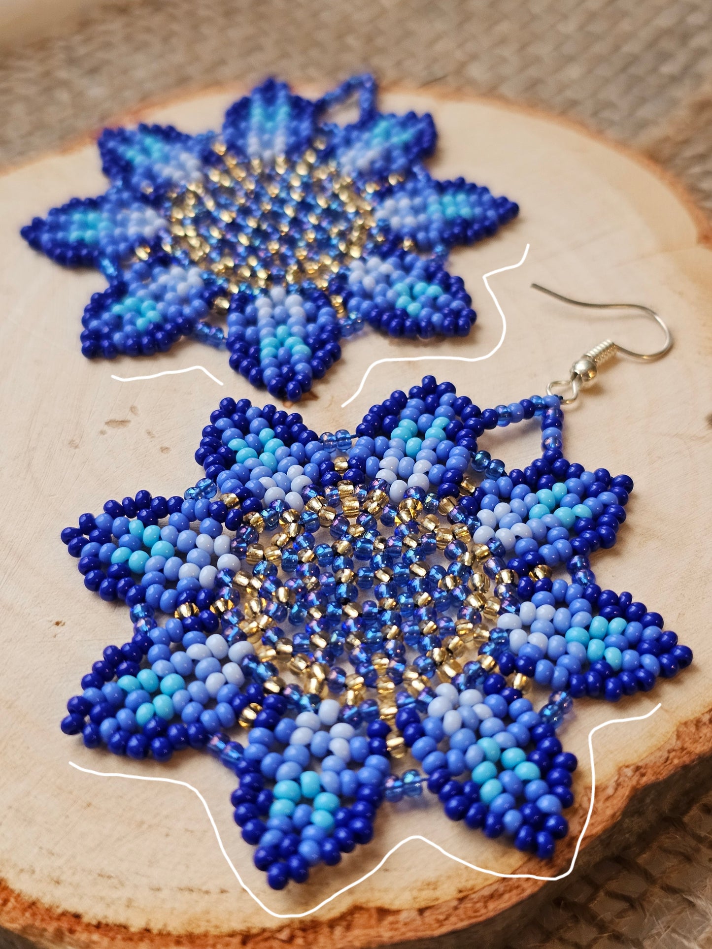 💠✨WINTER SPRING BEADED EARRINGS ✨💙 - Awaska