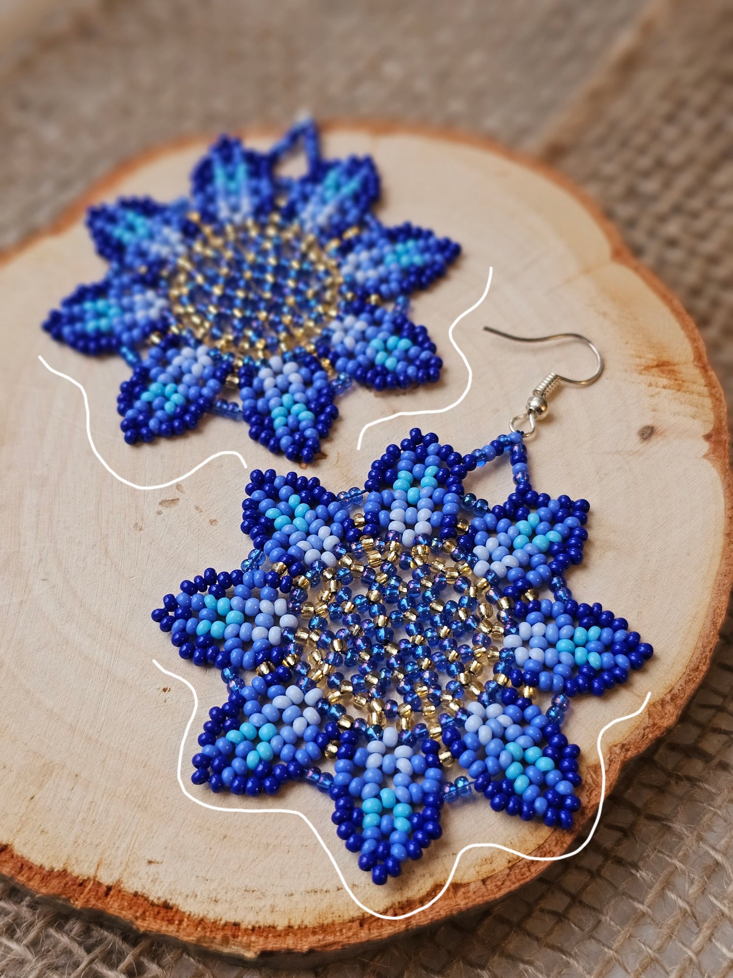 💠✨WINTER SPRING BEADED EARRINGS ✨💙 - Awaska