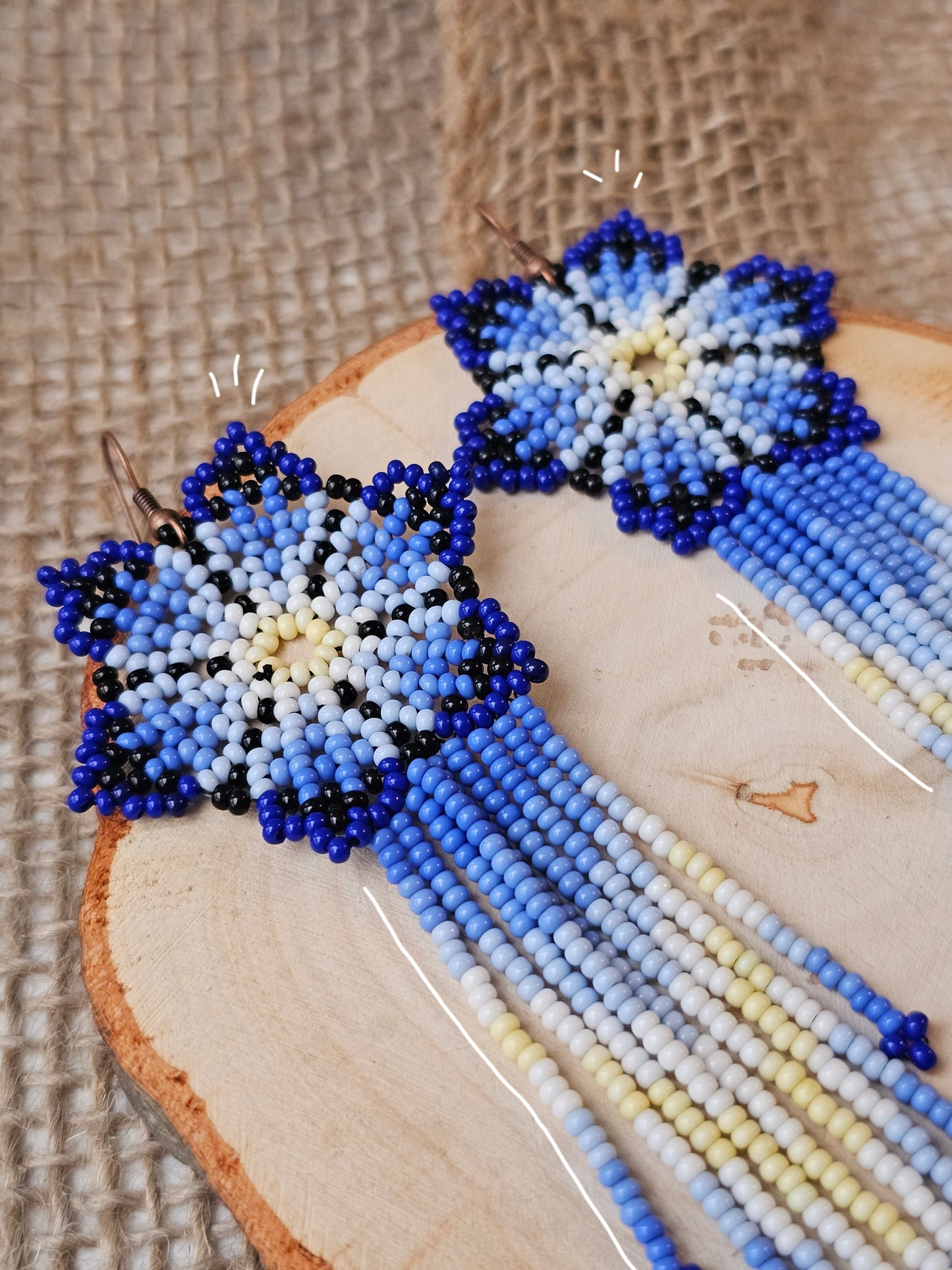 💠✨WINTER SPRING BEADED EARRINGS ✨💙 - Awaska
