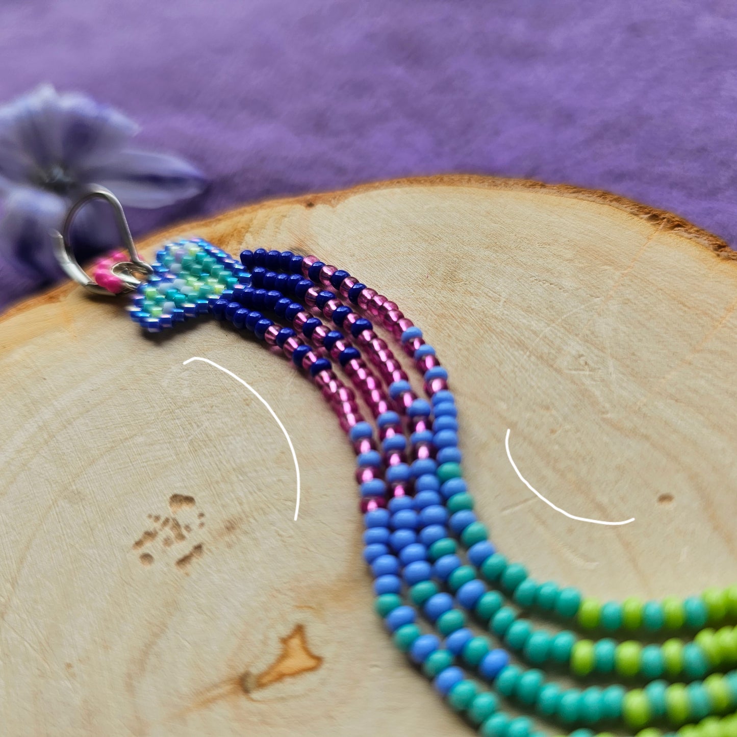 ✨ N E W ✨ 🌌💜 BOREAL HEART EARRINGS 💜 - Awaska