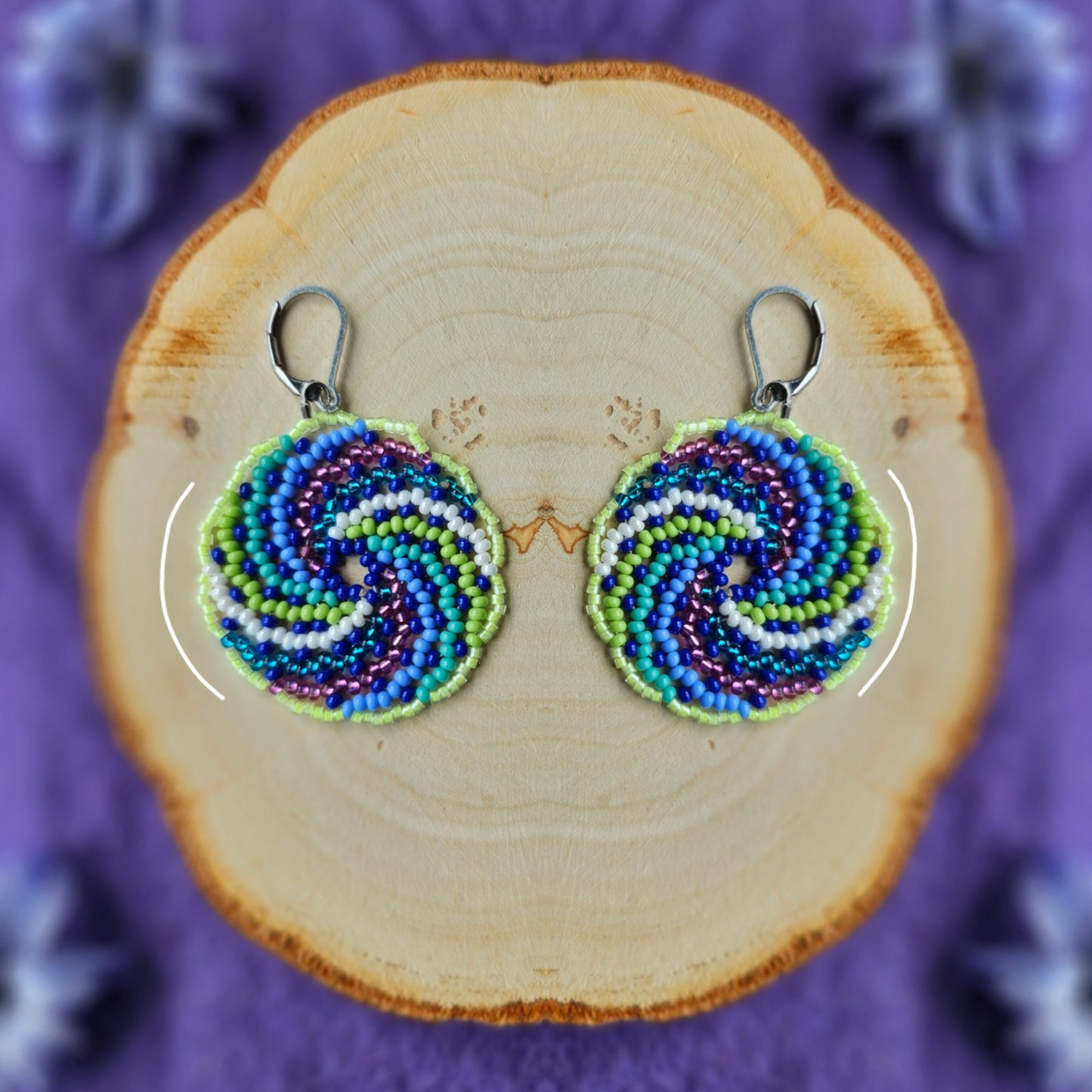✨ N E W ✨💜🌌 BOREAL SPIRAL EARRINGS 💜 - Awaska