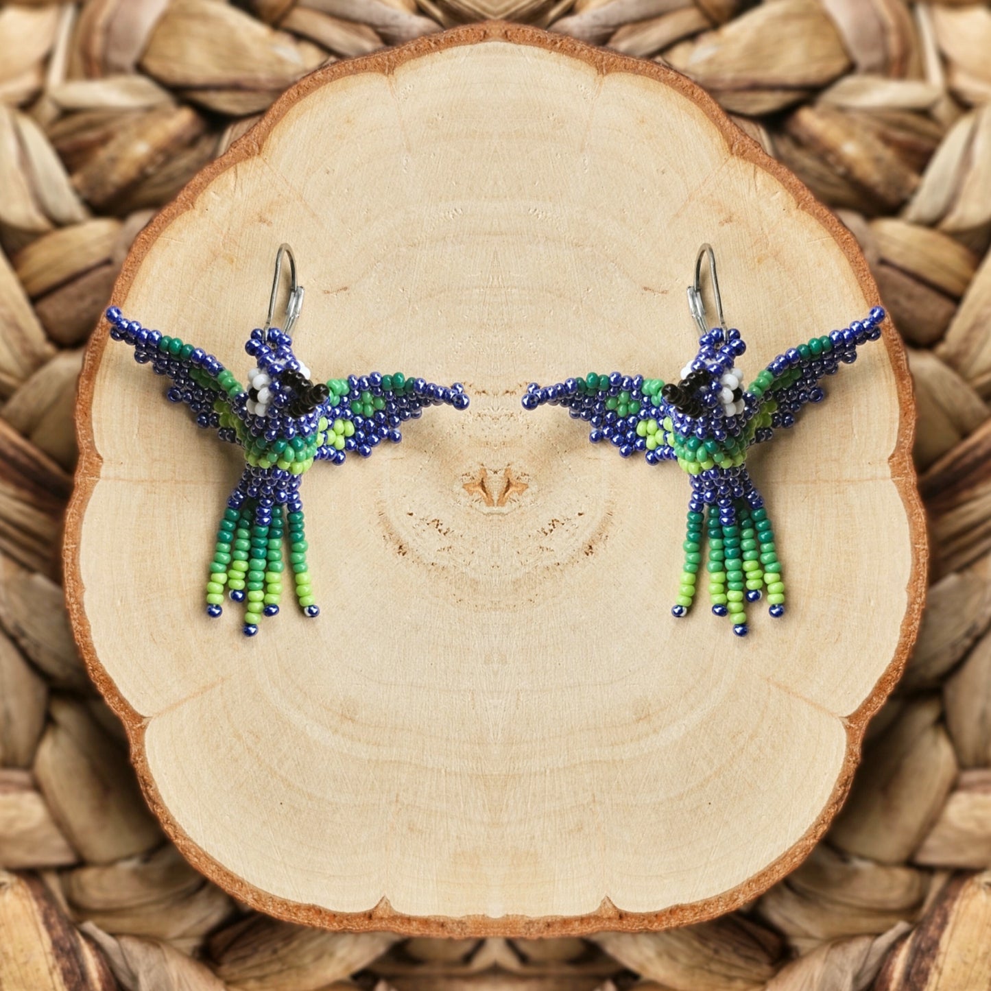 Little hummingbirds ✨ 3D Beaded Earrings ✨