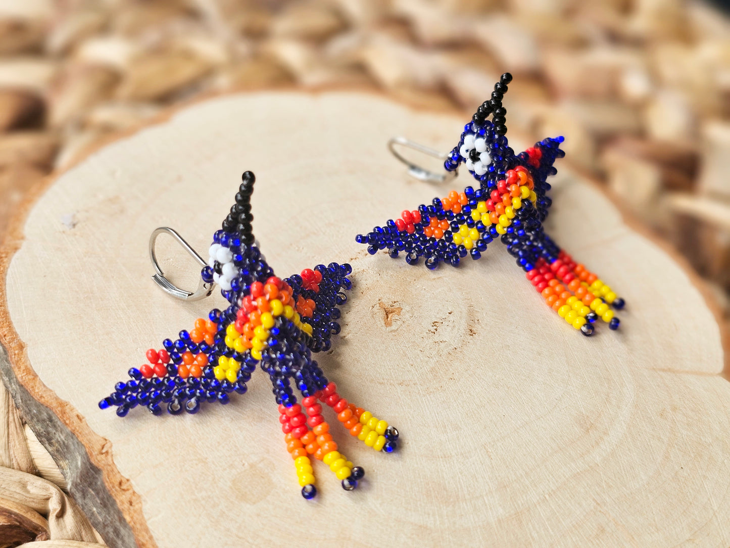 Little hummingbirds ✨ 3D Beaded Earrings ✨