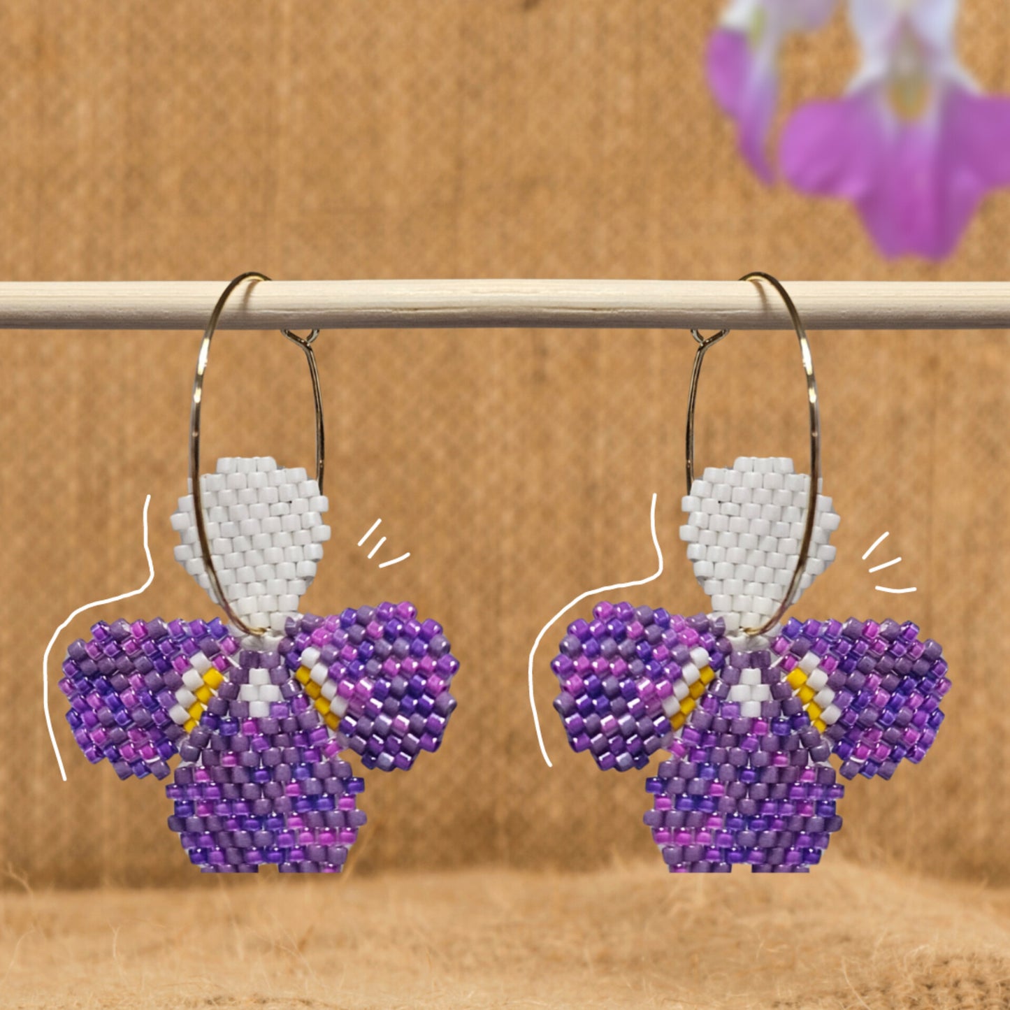 ✨NEW✨ Les fleurs du Québec 🌸 Beaded Earrings 🌸 Impatiente de Balfour