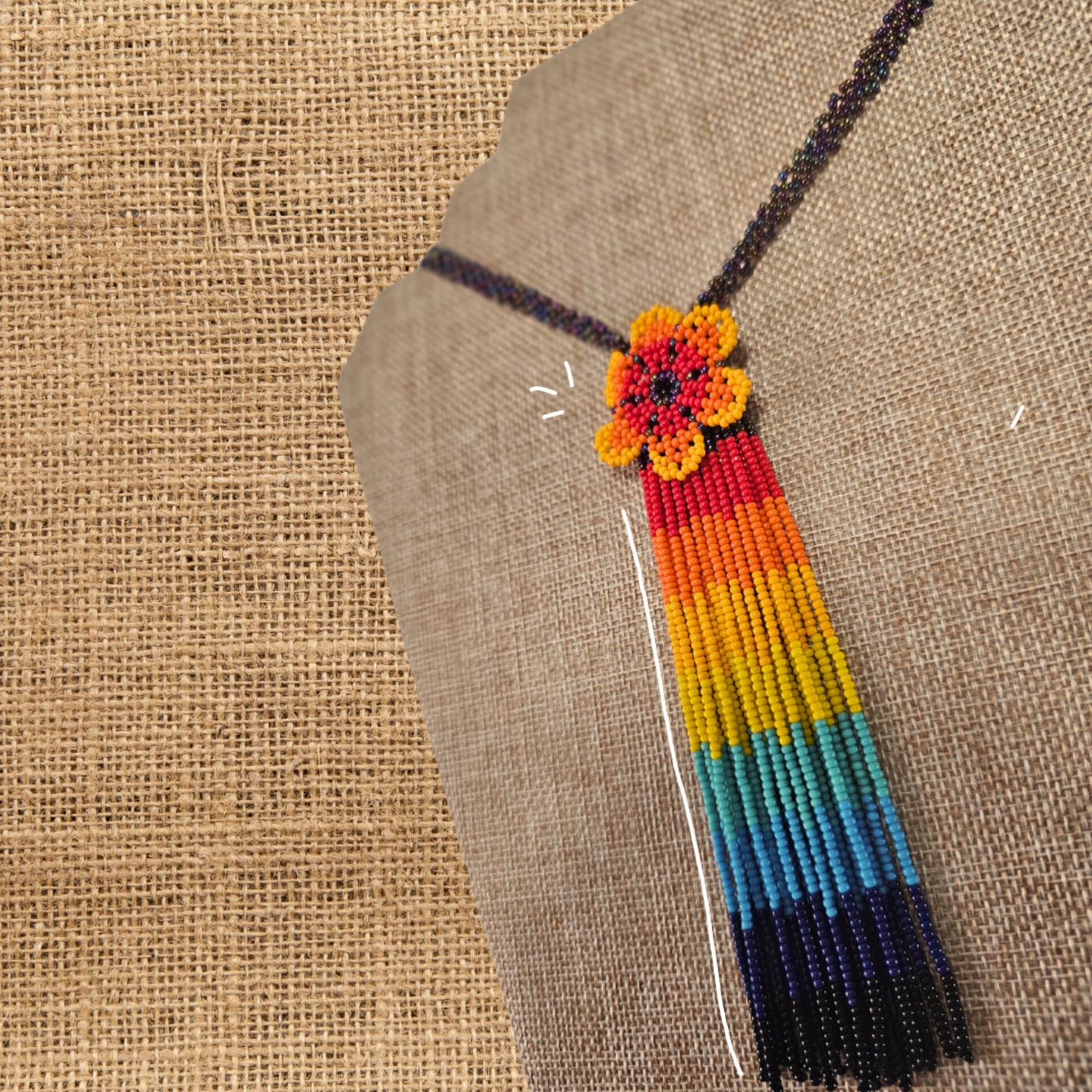 🌈🌸Rainbow Flower Necklace🌈🌸 - Awaska