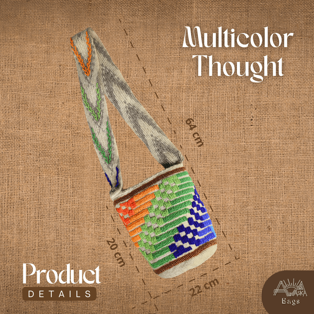 ππππ¬"Multicolor Thought" Beaded Bag πππ¬ - Awaska
