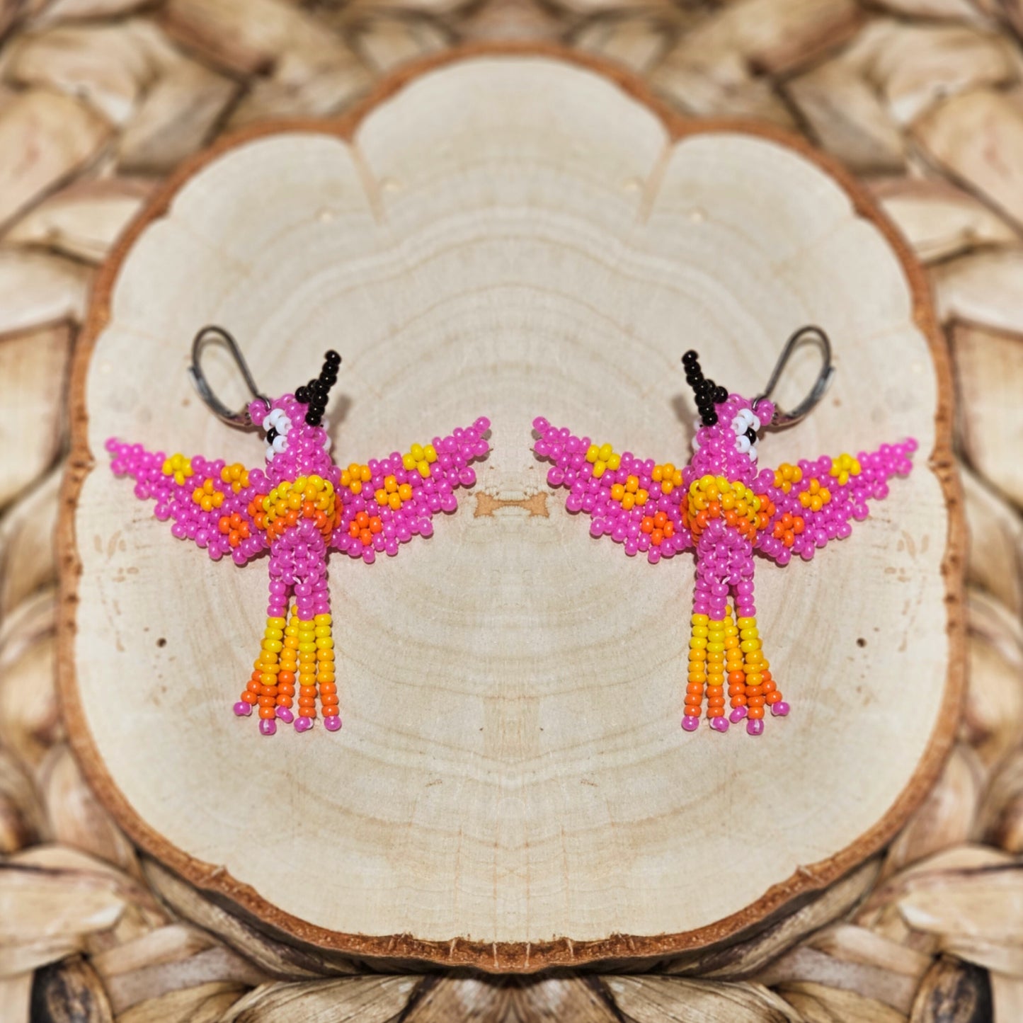✨ Little hummingbirds ✨ 3D Beaded Earrings