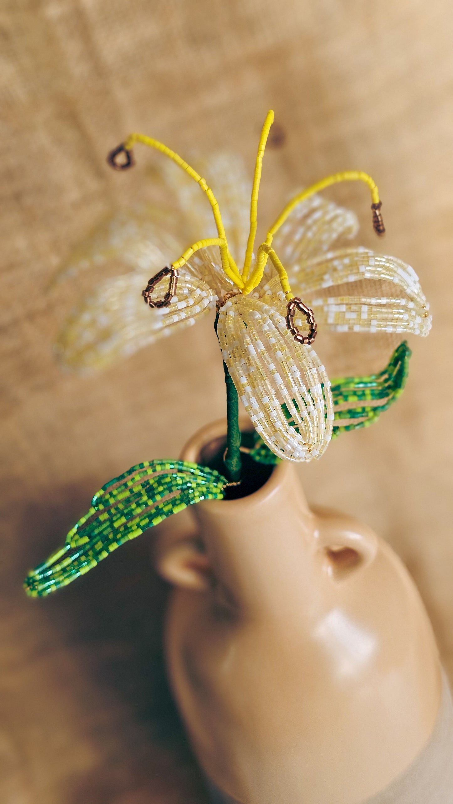 NEW ✨ LA FLEURISTERIE 🤍 LILY 🌸 3D Beaded Flower for Vase