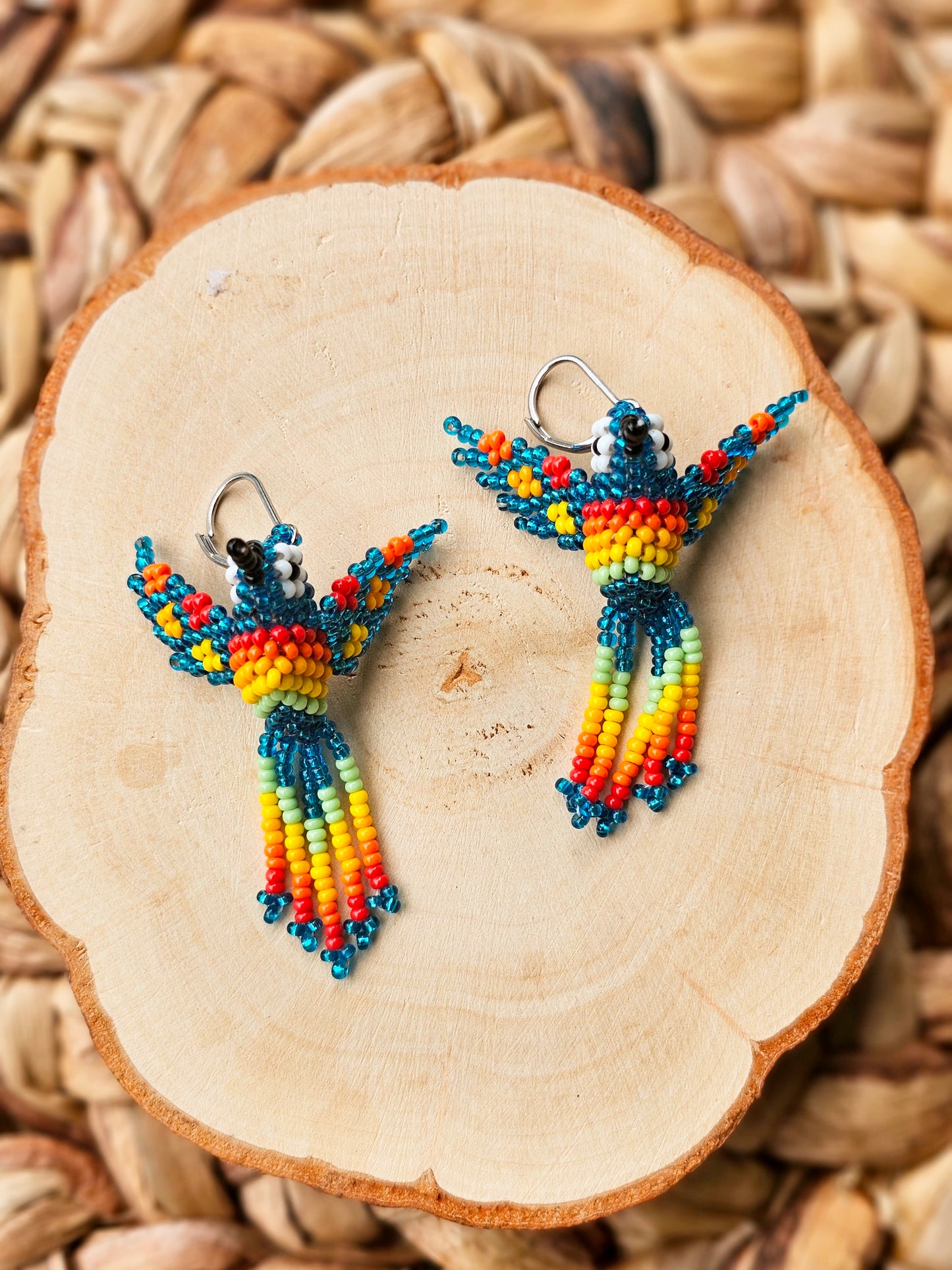 Little hummingbirds ✨ 3D Beaded Earrings ✨