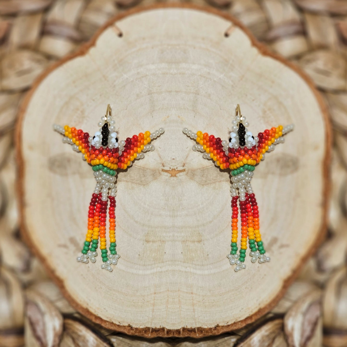 ✨Little hummingbirds✨ 3D Beaded Earrings