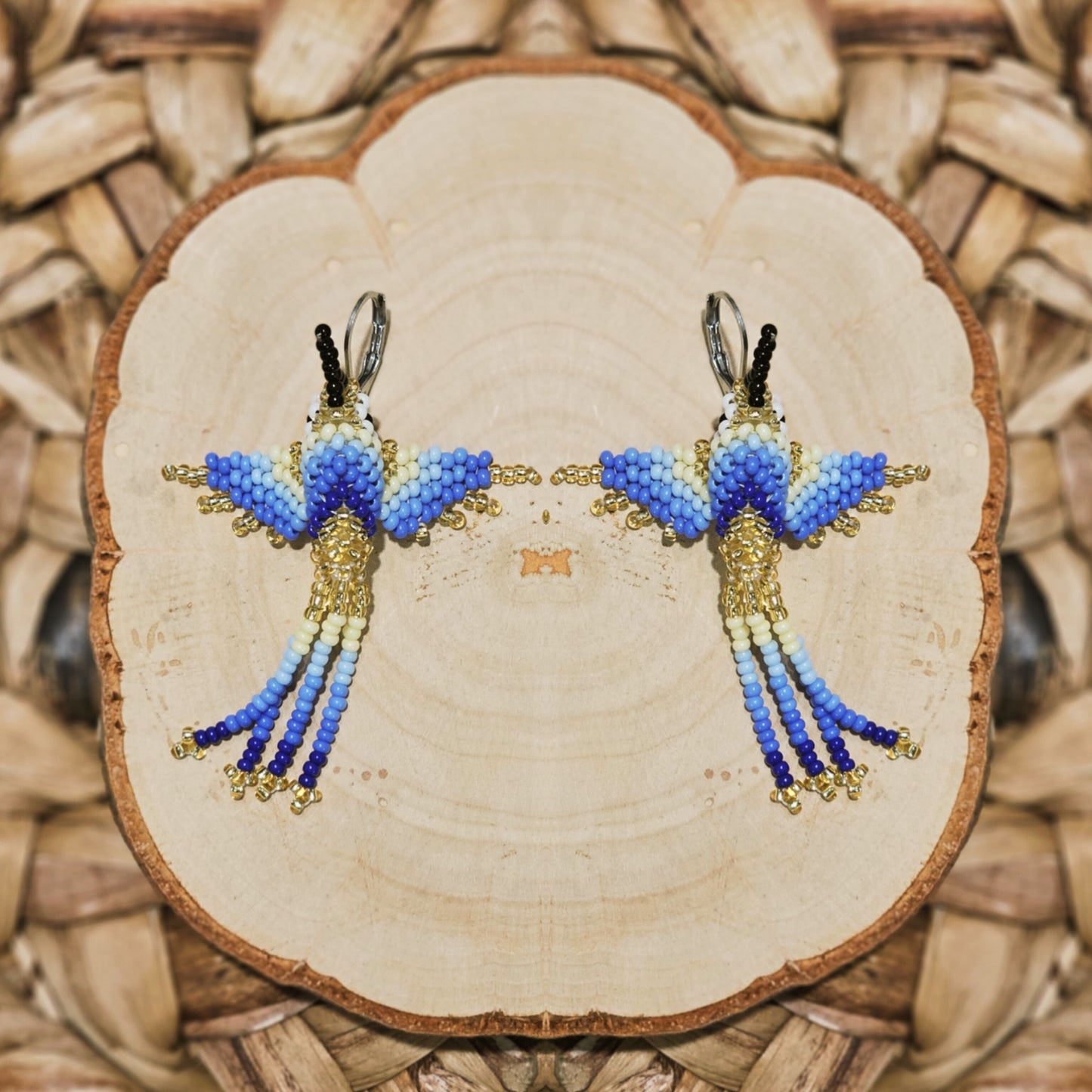 ✨Little hummingbirds ✨ 3D Beaded Earrings