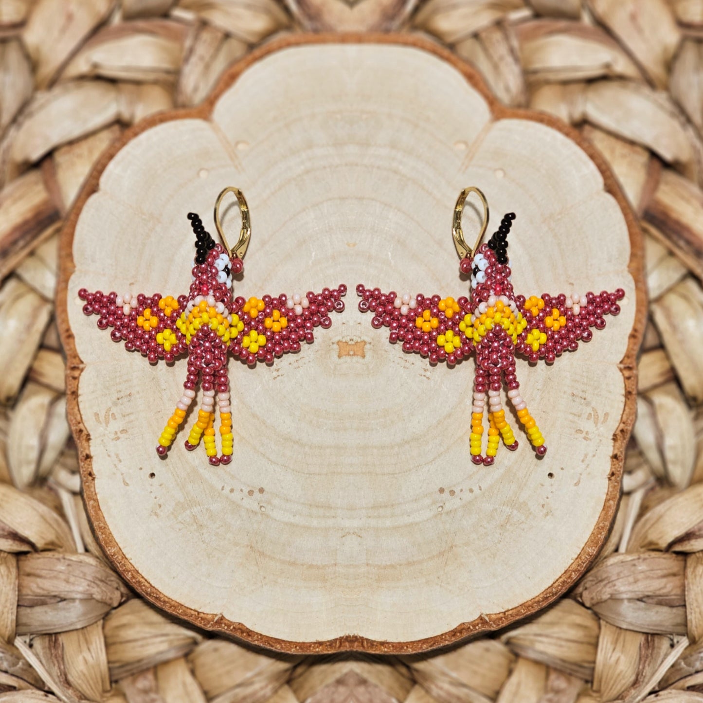 ✨Little hummingbirds✨ 3D Beaded Earrings