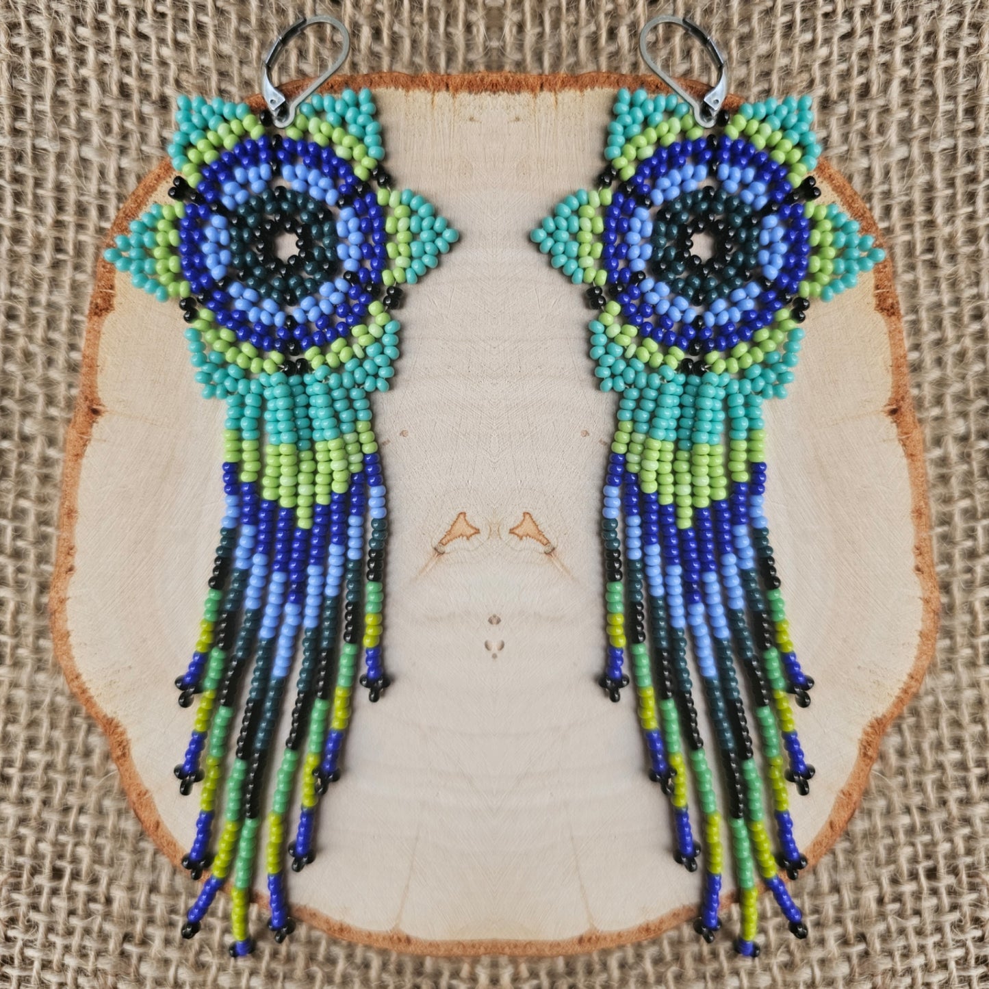 💛 AWASKA CLASSICS 💛Beaded flowers earrings