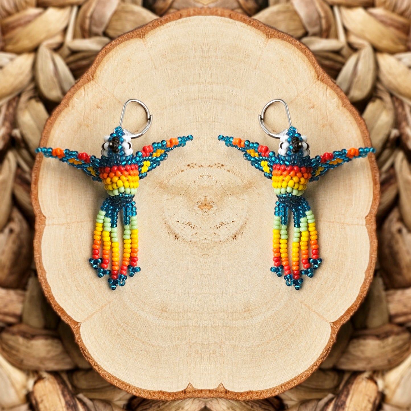 Little hummingbirds ✨ 3D Beaded Earrings ✨