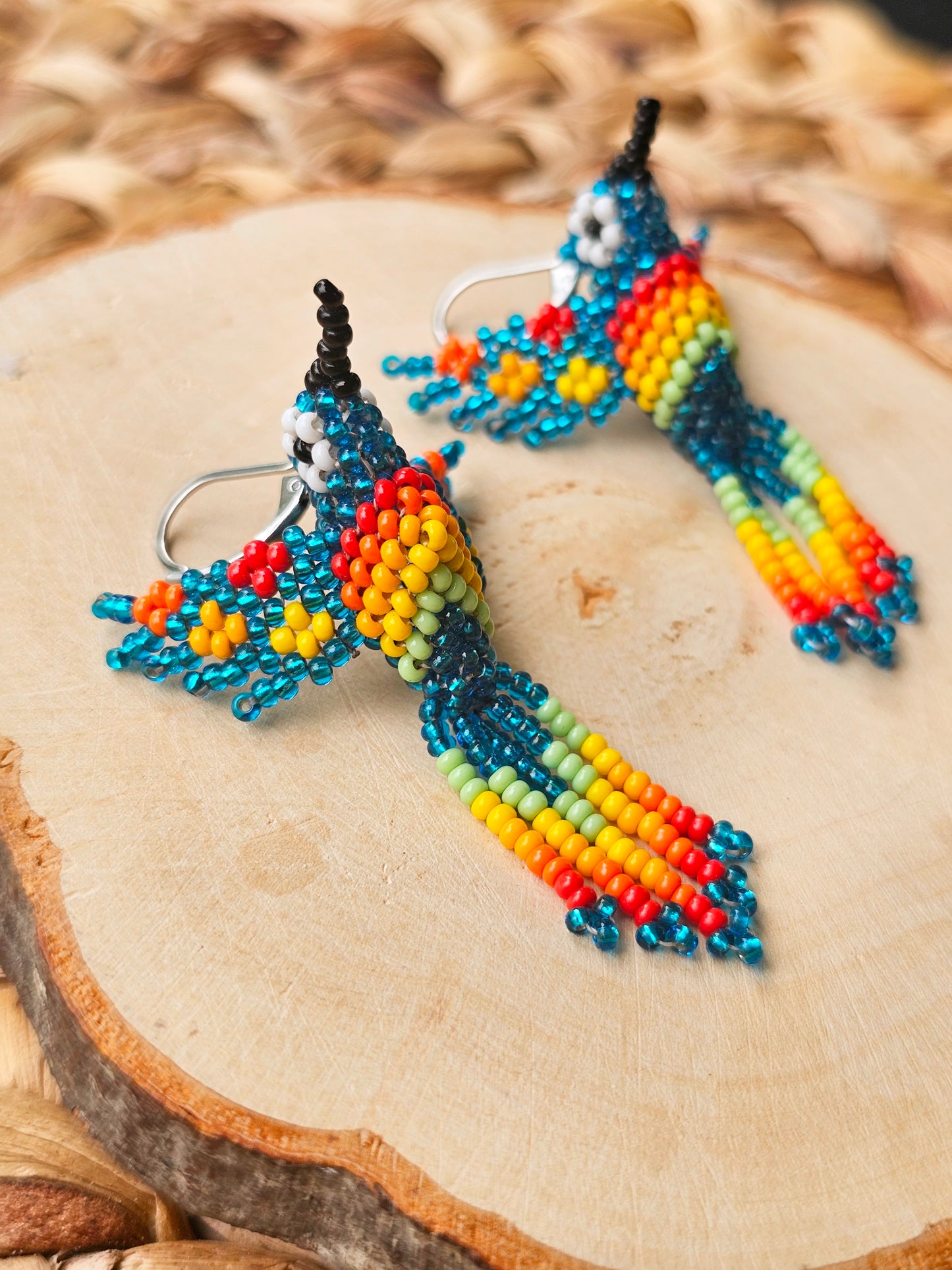Little hummingbirds ✨ 3D Beaded Earrings ✨
