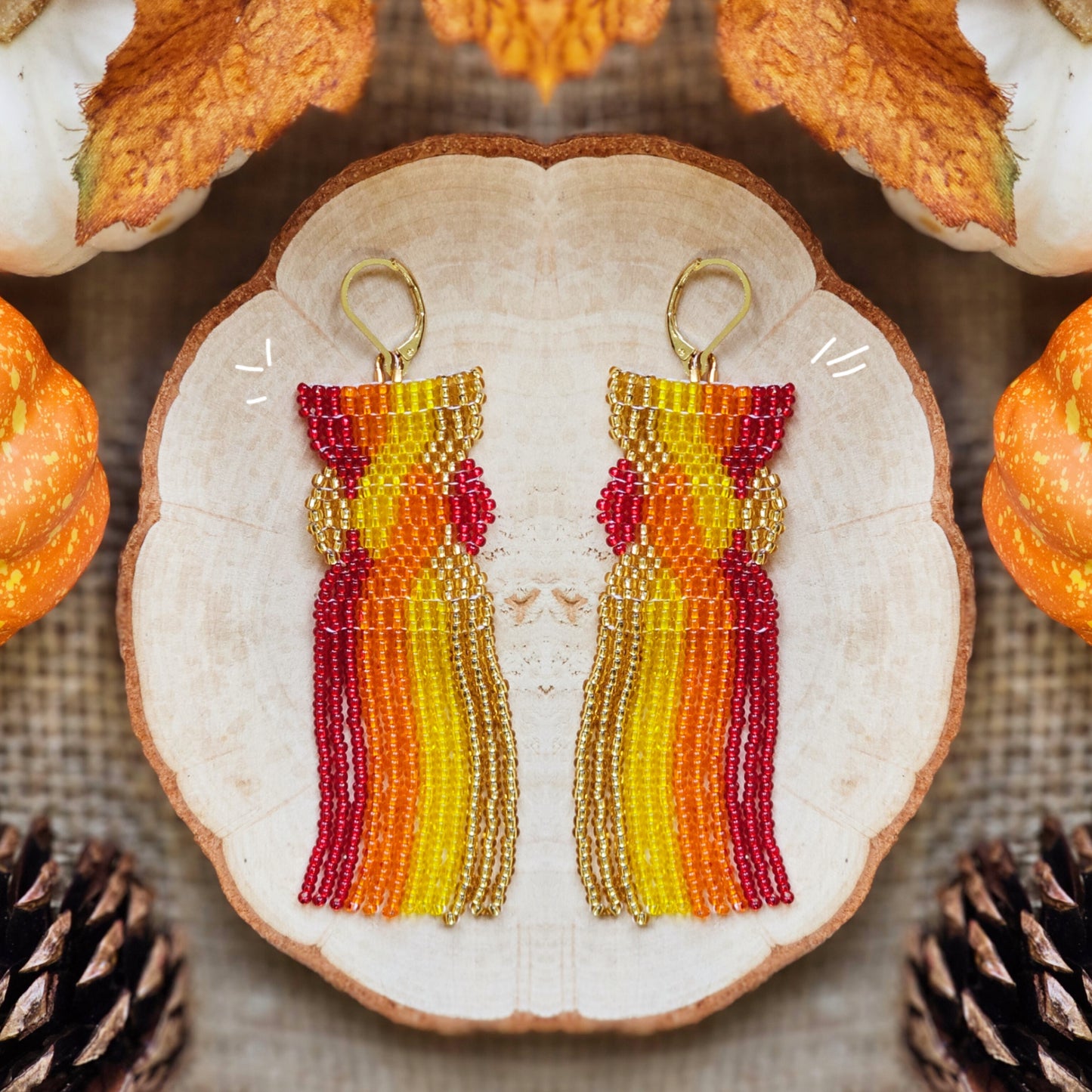 ✨🍁NEW🍁✨ Jaguar Paths Beaded Earrings