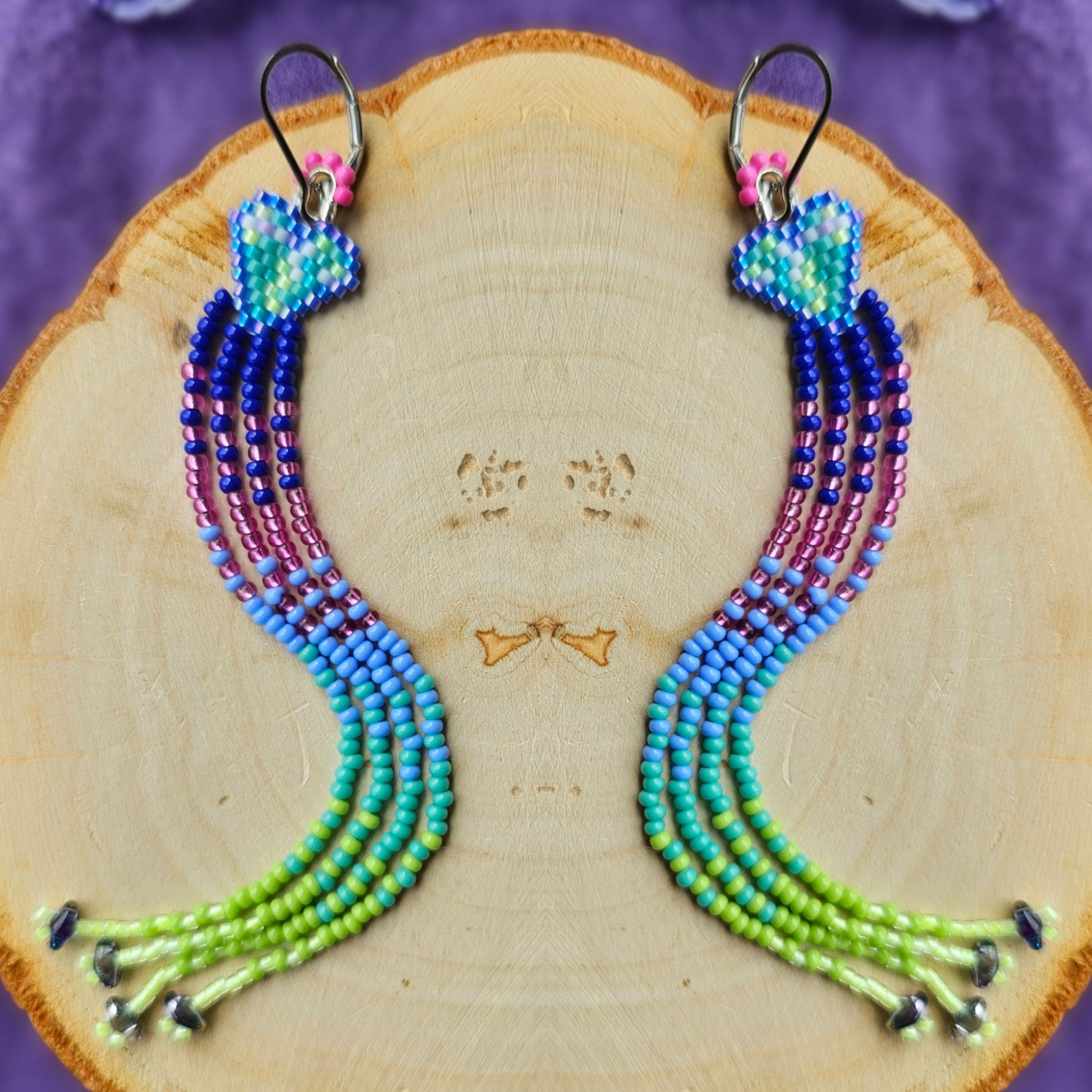 ✨ N E W ✨ 🌌💜 BOREAL HEART EARRINGS 💜 - Awaska