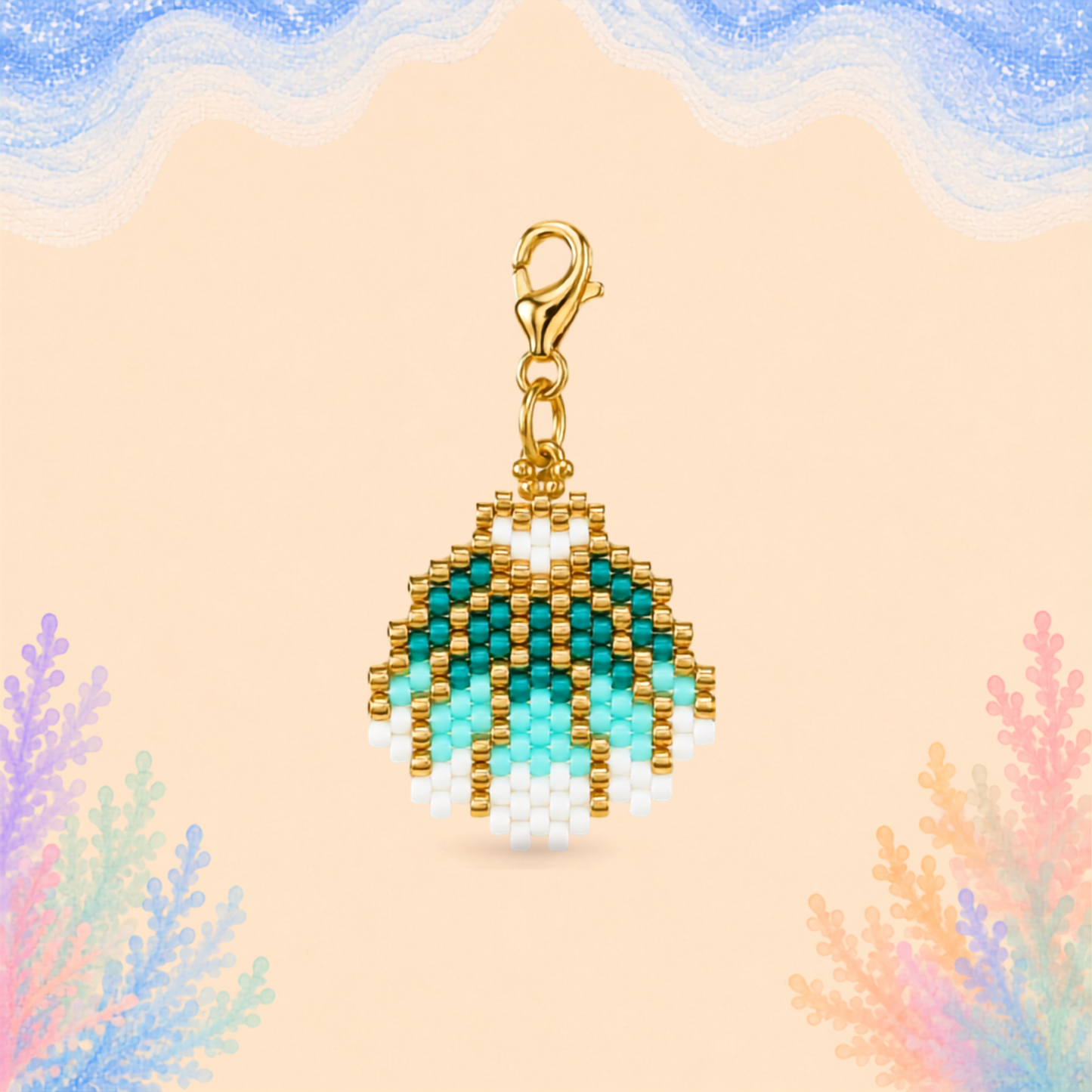 🐚 Scallop Shell Charm