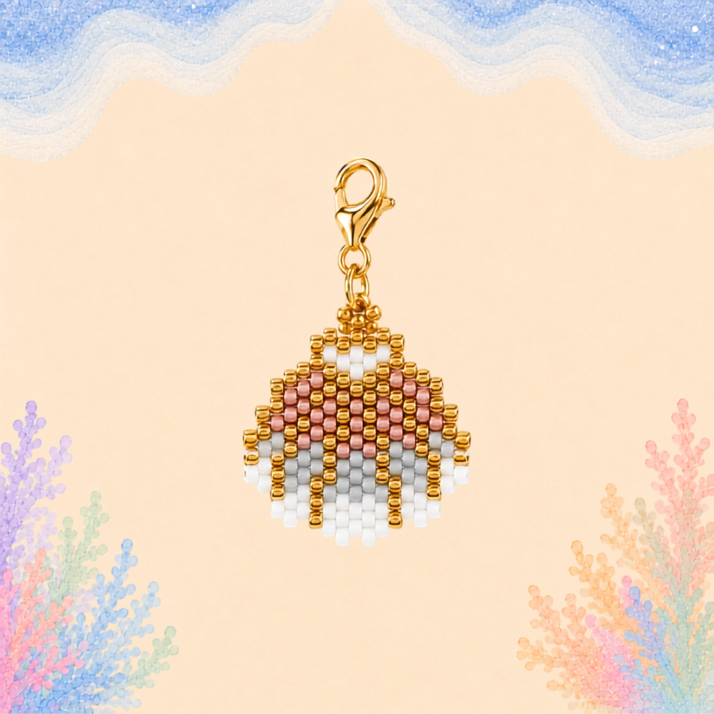 🐚 Scallop Shell Charm