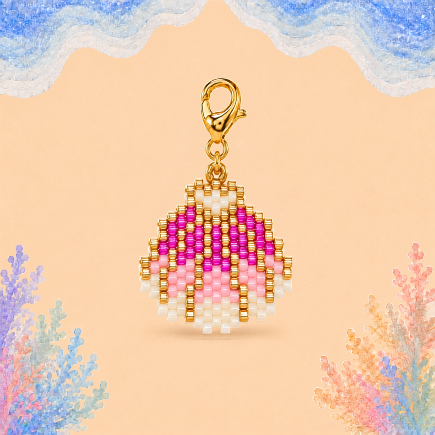 🐚 Scallop Shell Charm