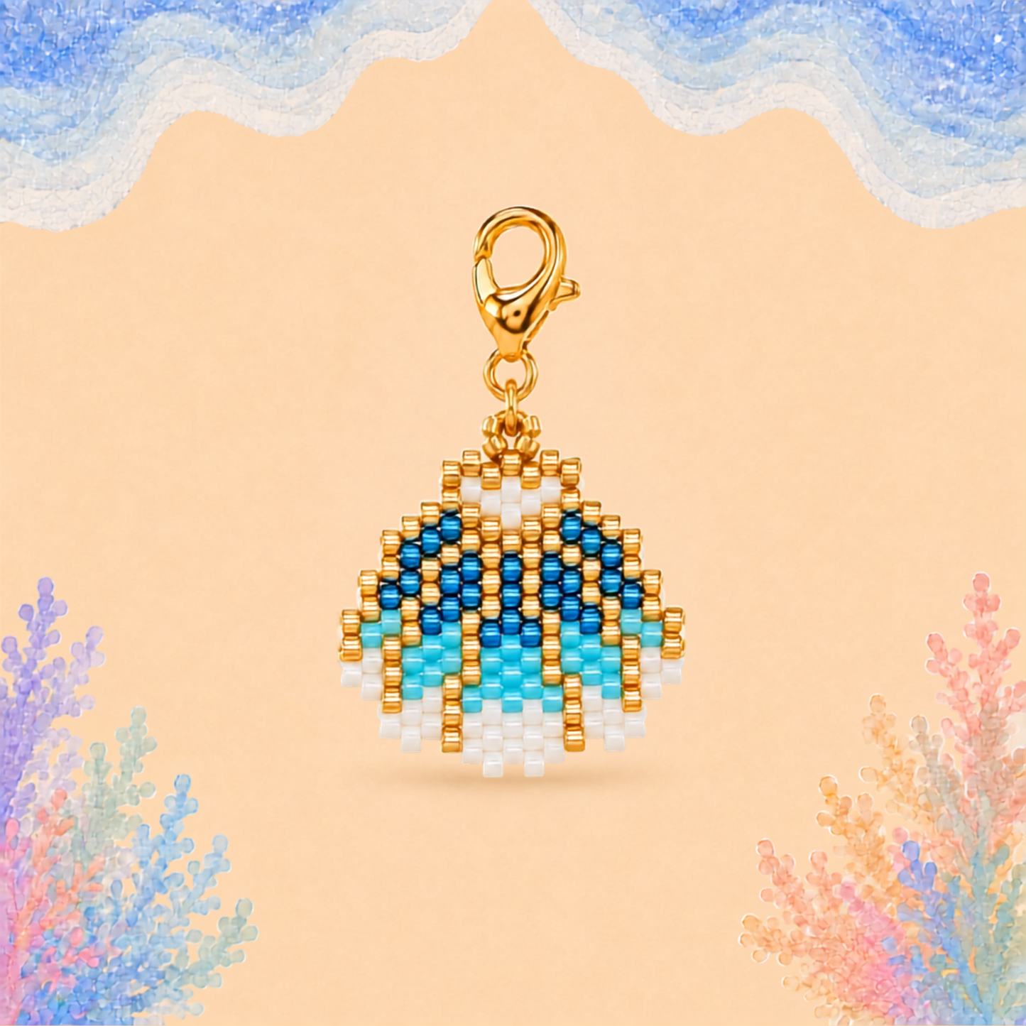 🐚 Scallop Shell Charm