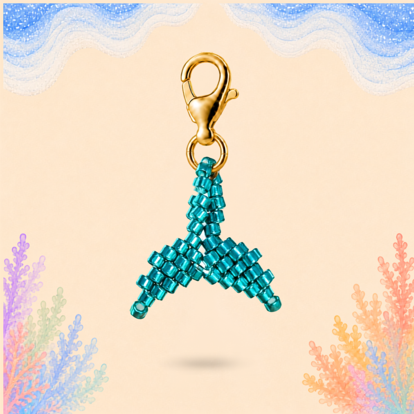 🐋 Whale Tail Charm