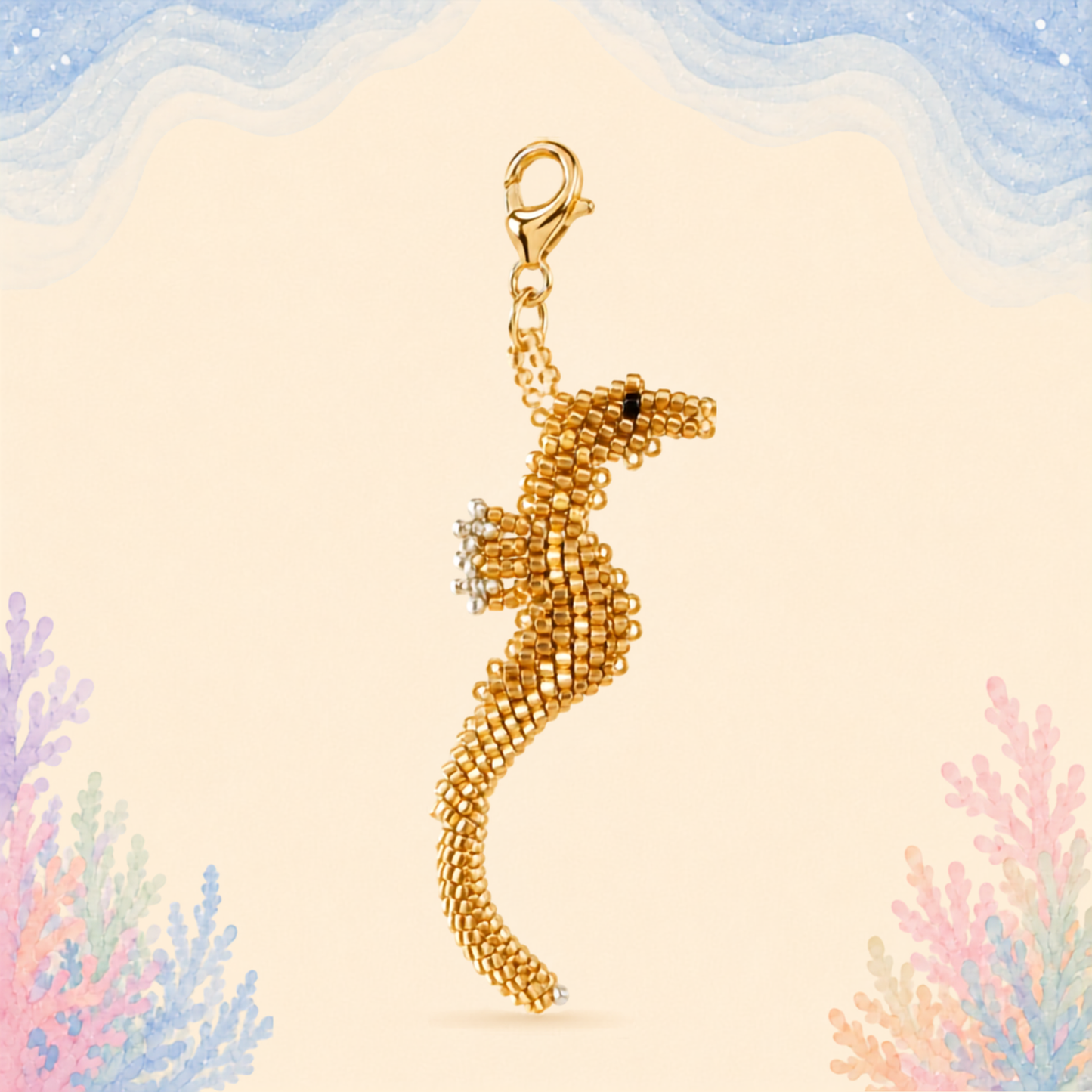 🐚 Seahorse Charm