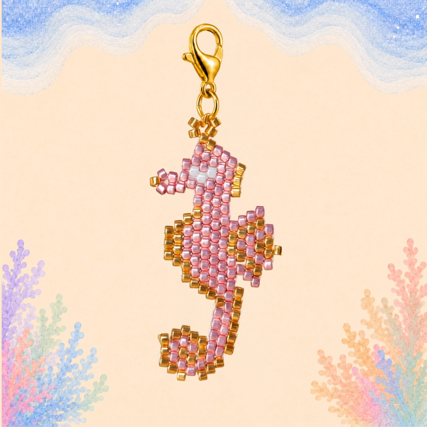 🐚 Seahorse Charm (Mini)