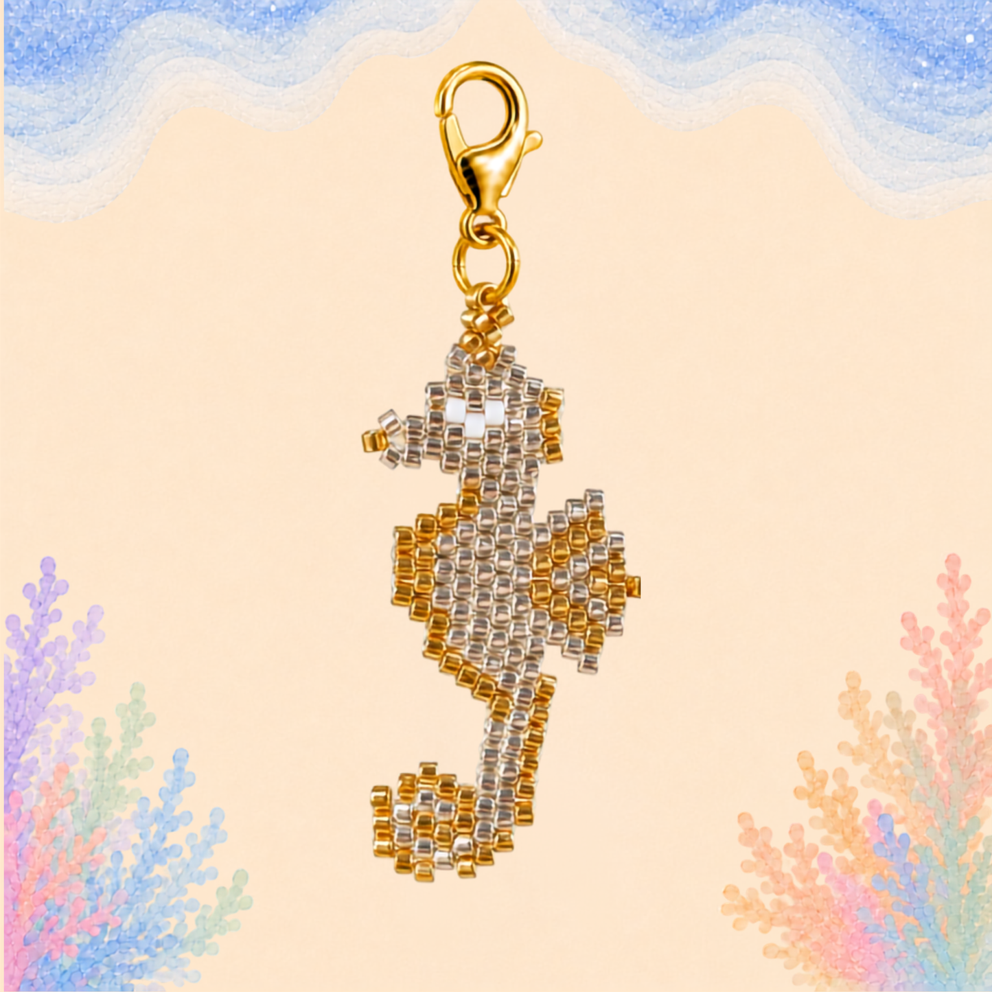 🐚 Seahorse Charm (Mini)