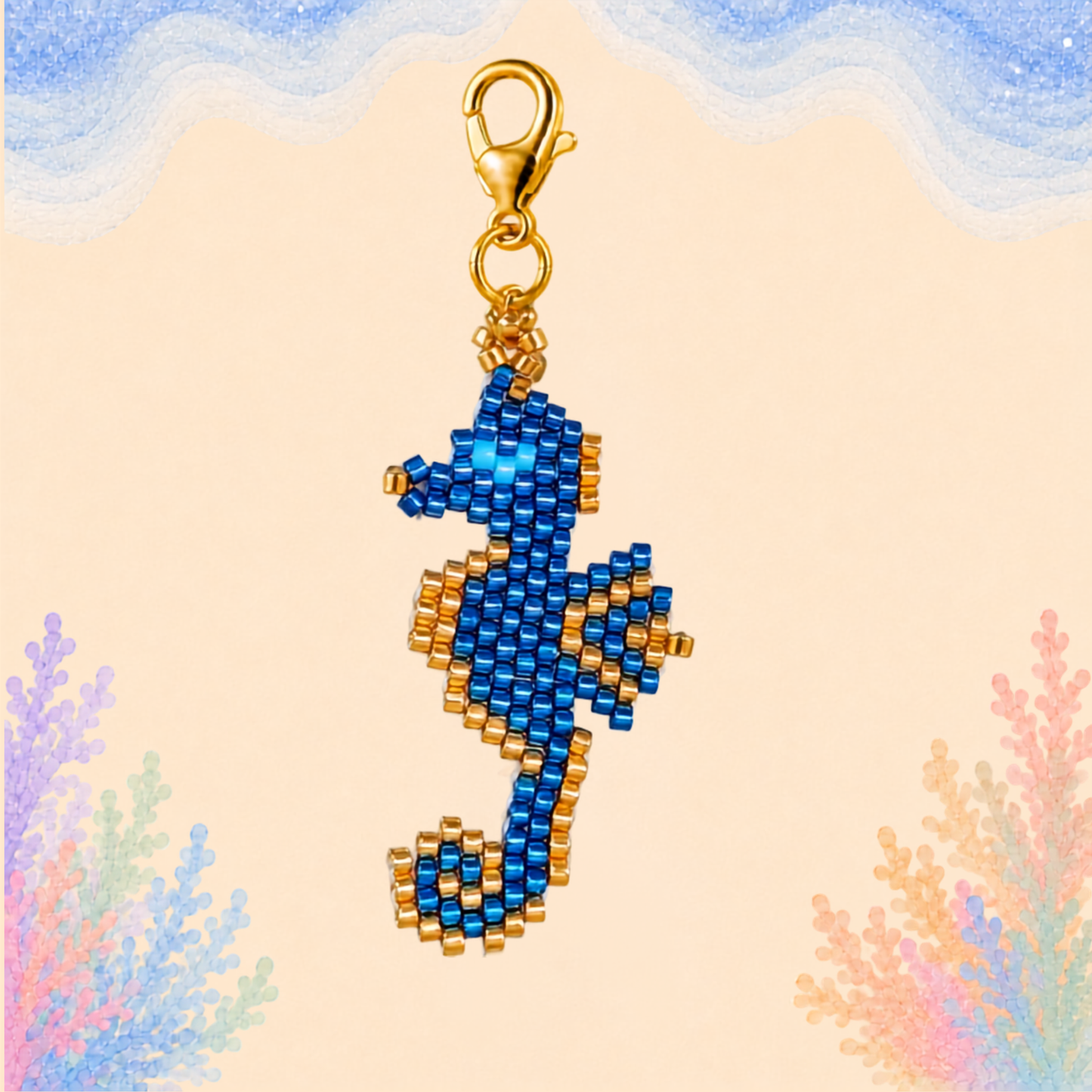 🐚 Seahorse Charm (Mini)