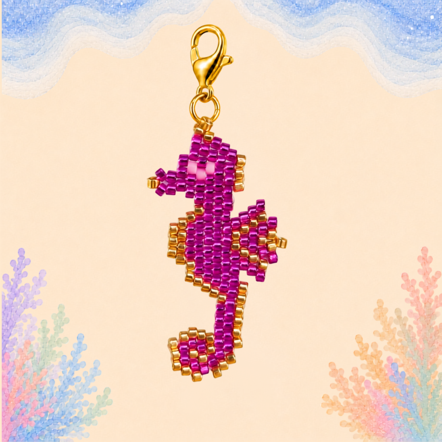 🐚 Seahorse Charm (Mini)
