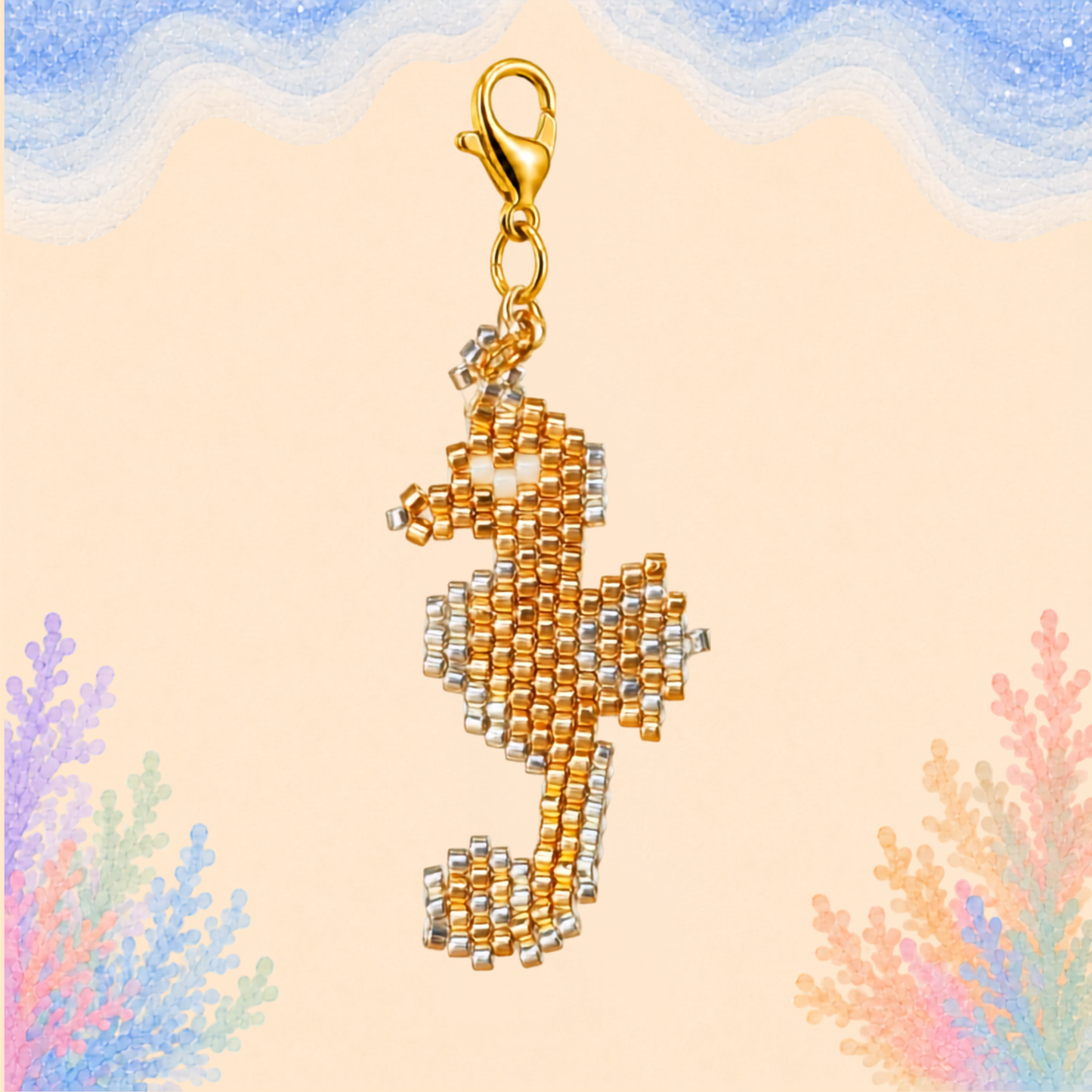 🐚 Seahorse Charm (Mini)