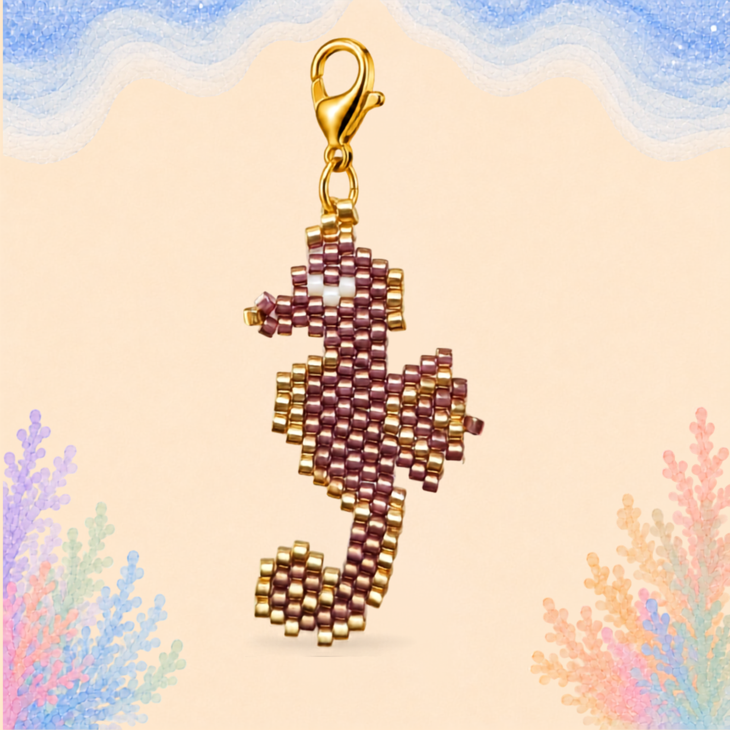 🐚 Seahorse Charm (Mini)