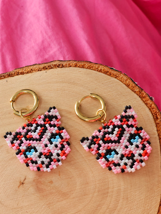 ✨❤️ NEW ❤️✨ SELF LOVE, ✨ Jaguar Beaded earrings ✨